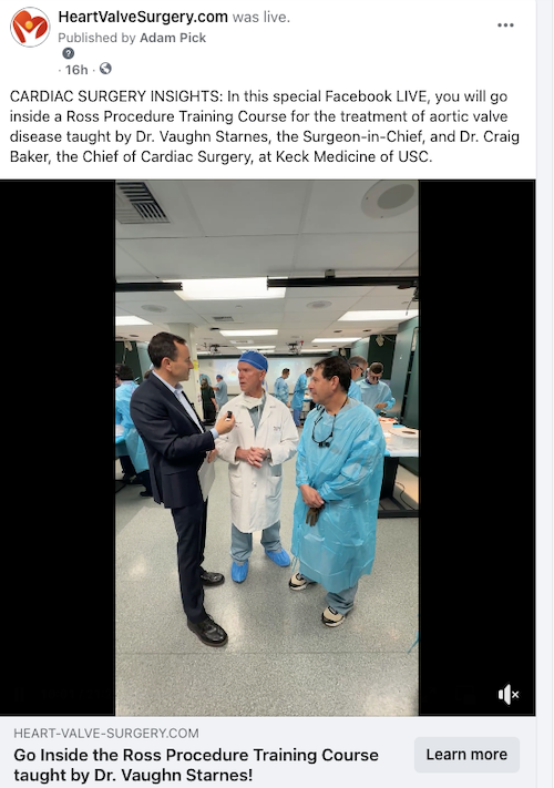 Ross Procedure Facebook Live