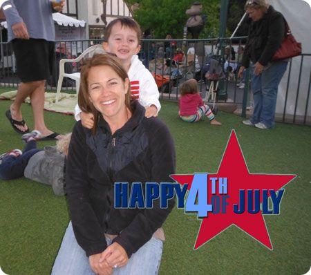 Fourth Of July Picture Of Mom &amp; Son