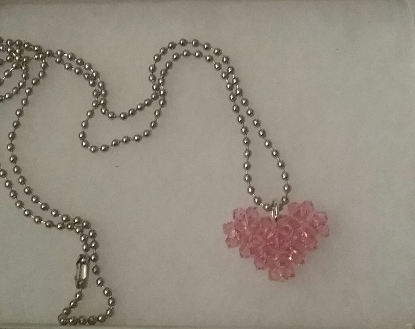 My daughter made this heart necklace for me.