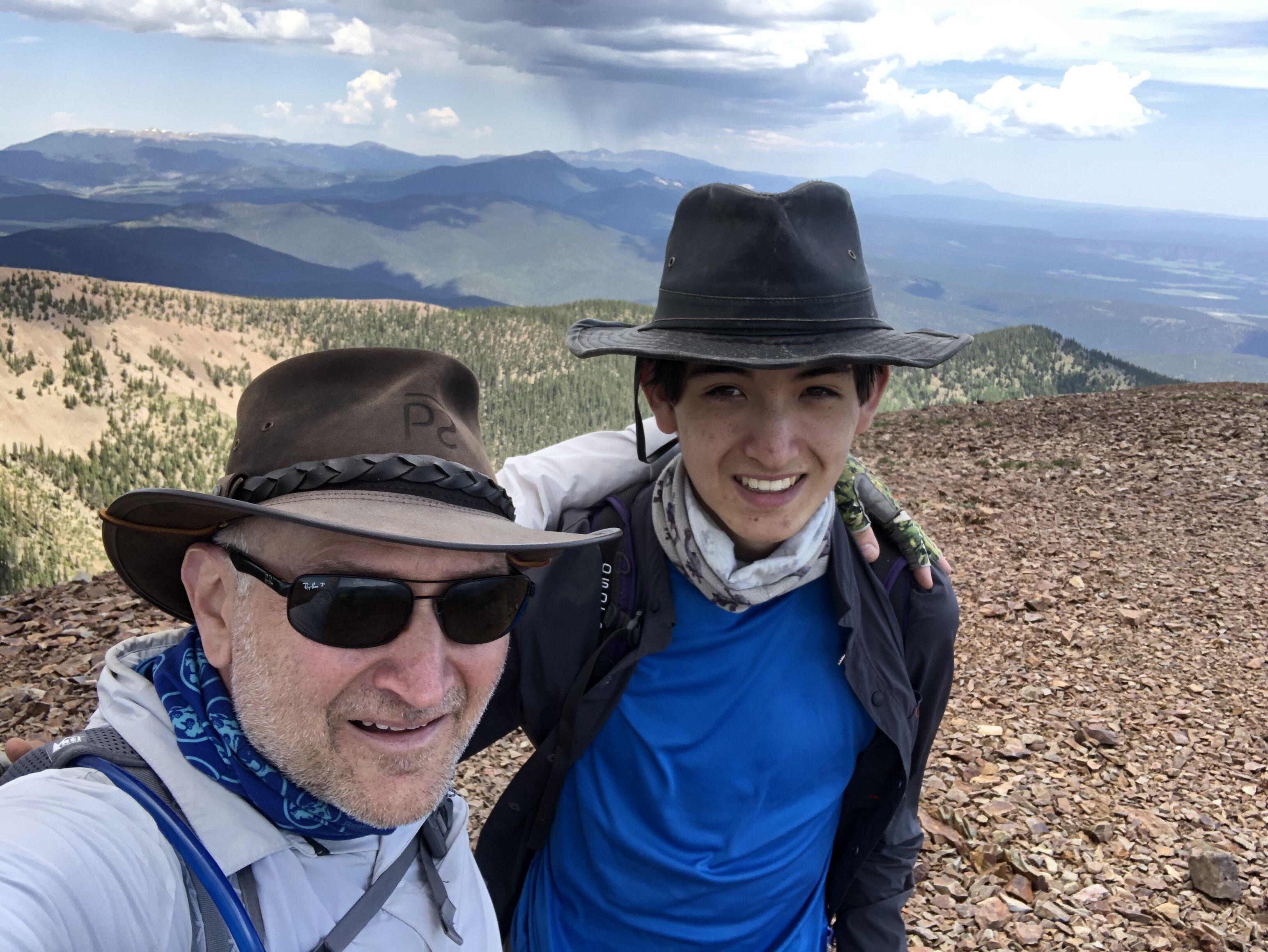 On Mt. Baldy at Philmont Scout Ranch.
