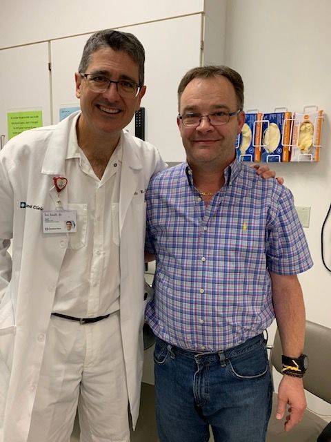 4 month update
My wife and i flew to Cleveland yesterday for my follow up with Dr. Roselli. All is good and he is very happy with where I am and how I progressing especially if you consider the extensive surgery he performed to fix me. He is the MAN!.