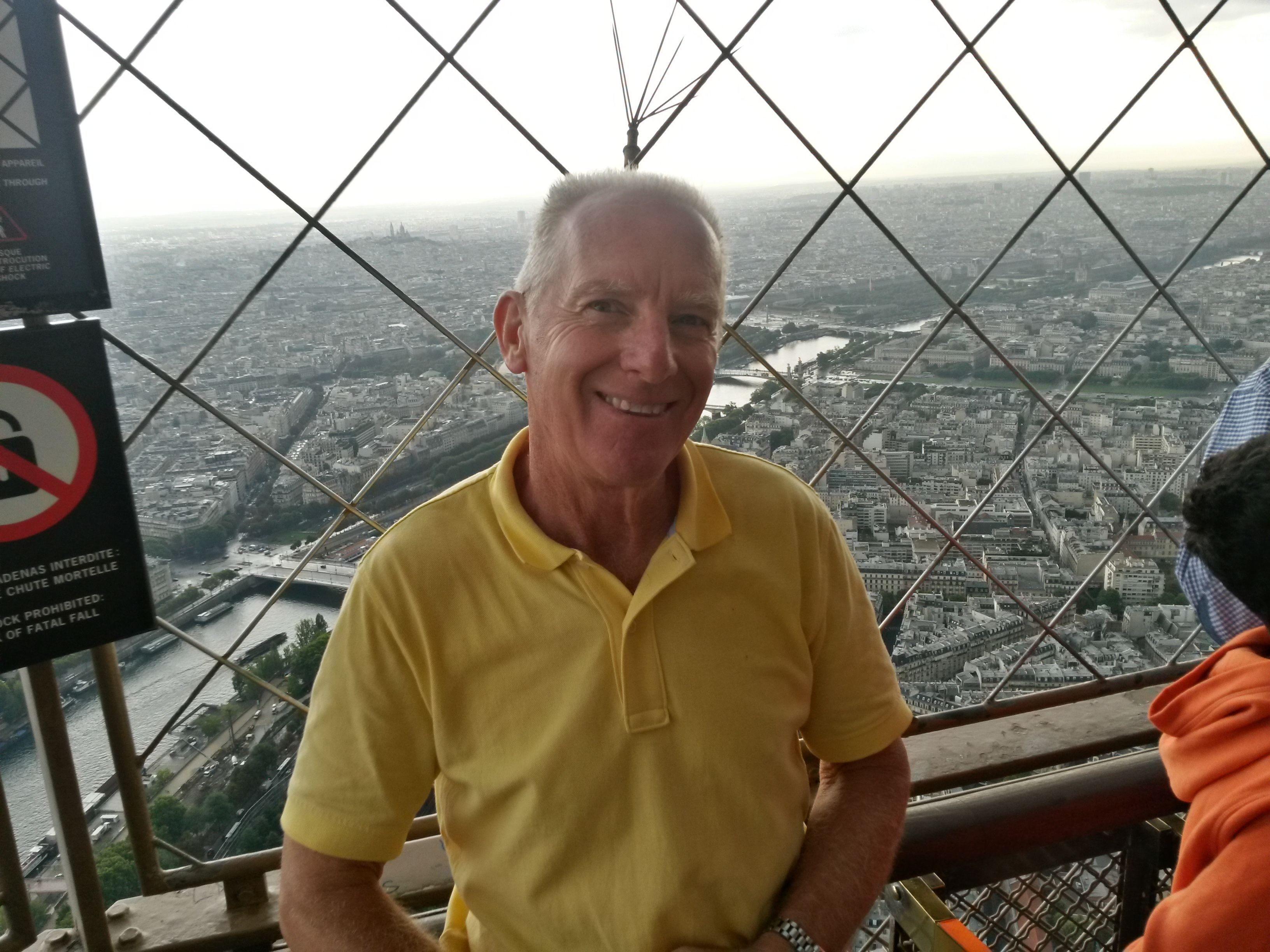 On top of the Eiffel Tower August 2017