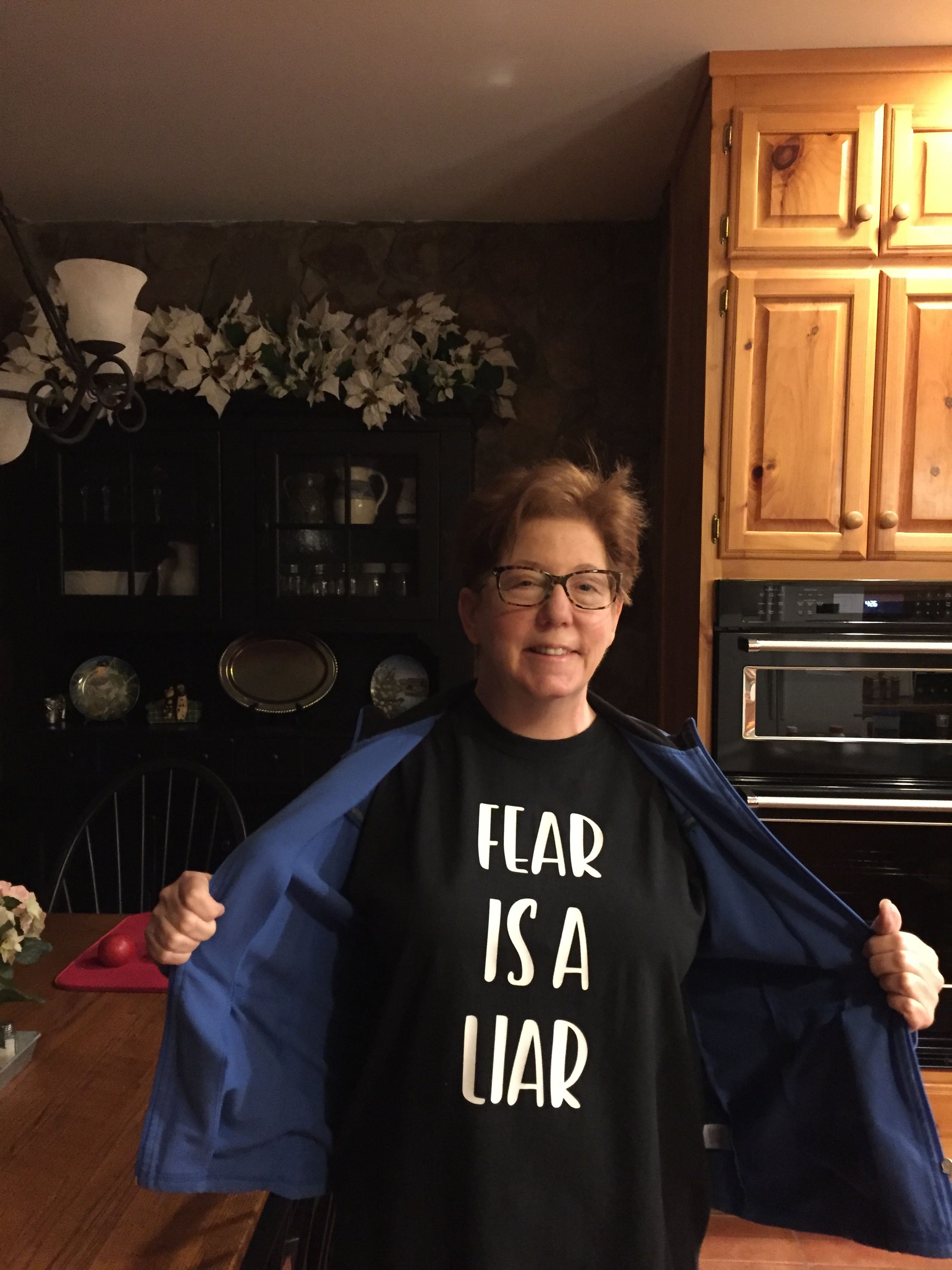 It's true! Fear is a liar so don't listen to it! Wore this to the hospital on my surgery day, 8/24.