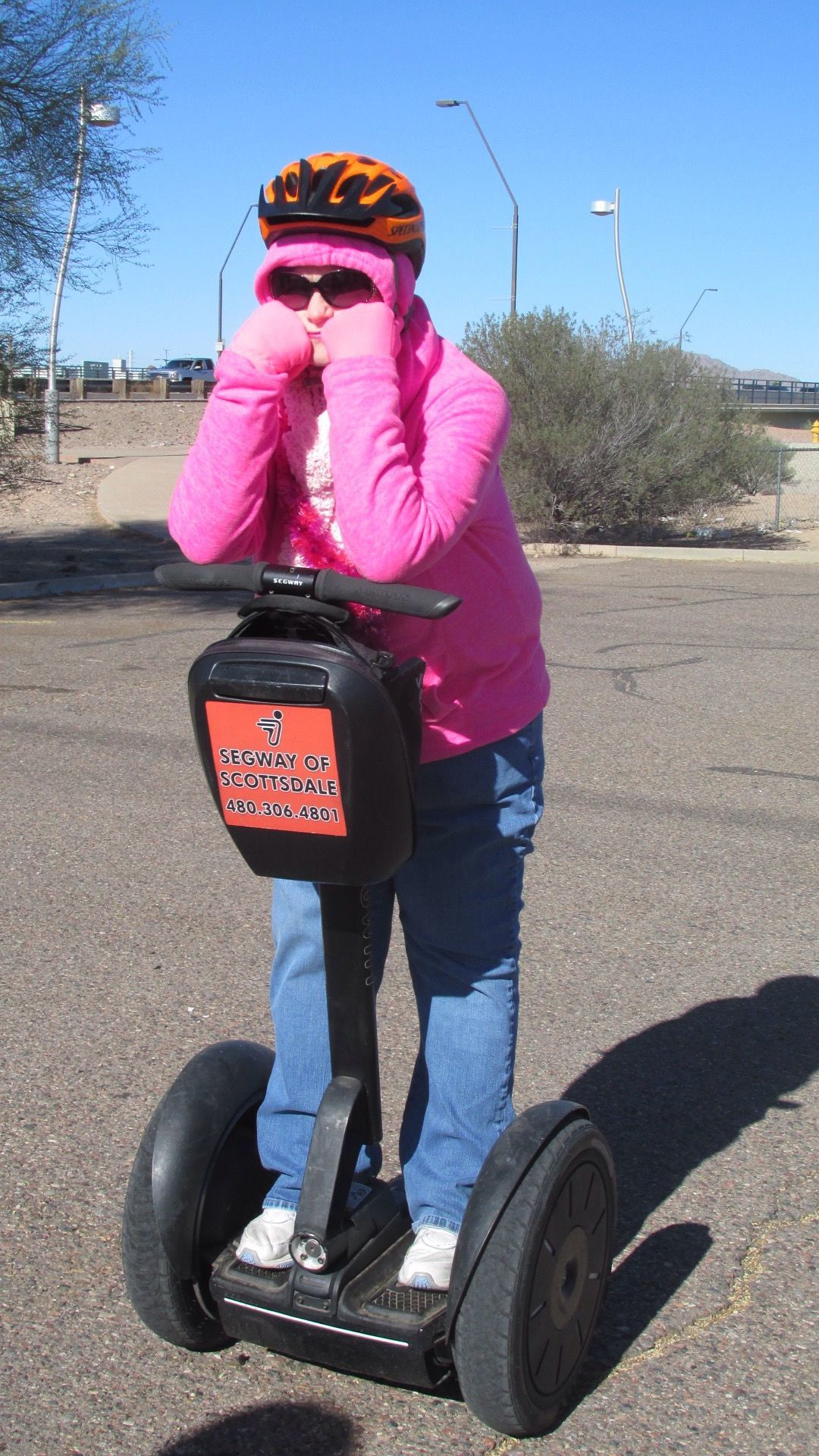 Ha! Ha! I was tired of listening to all the rules and regulations I wanted to just get busy and go segwaying!!!