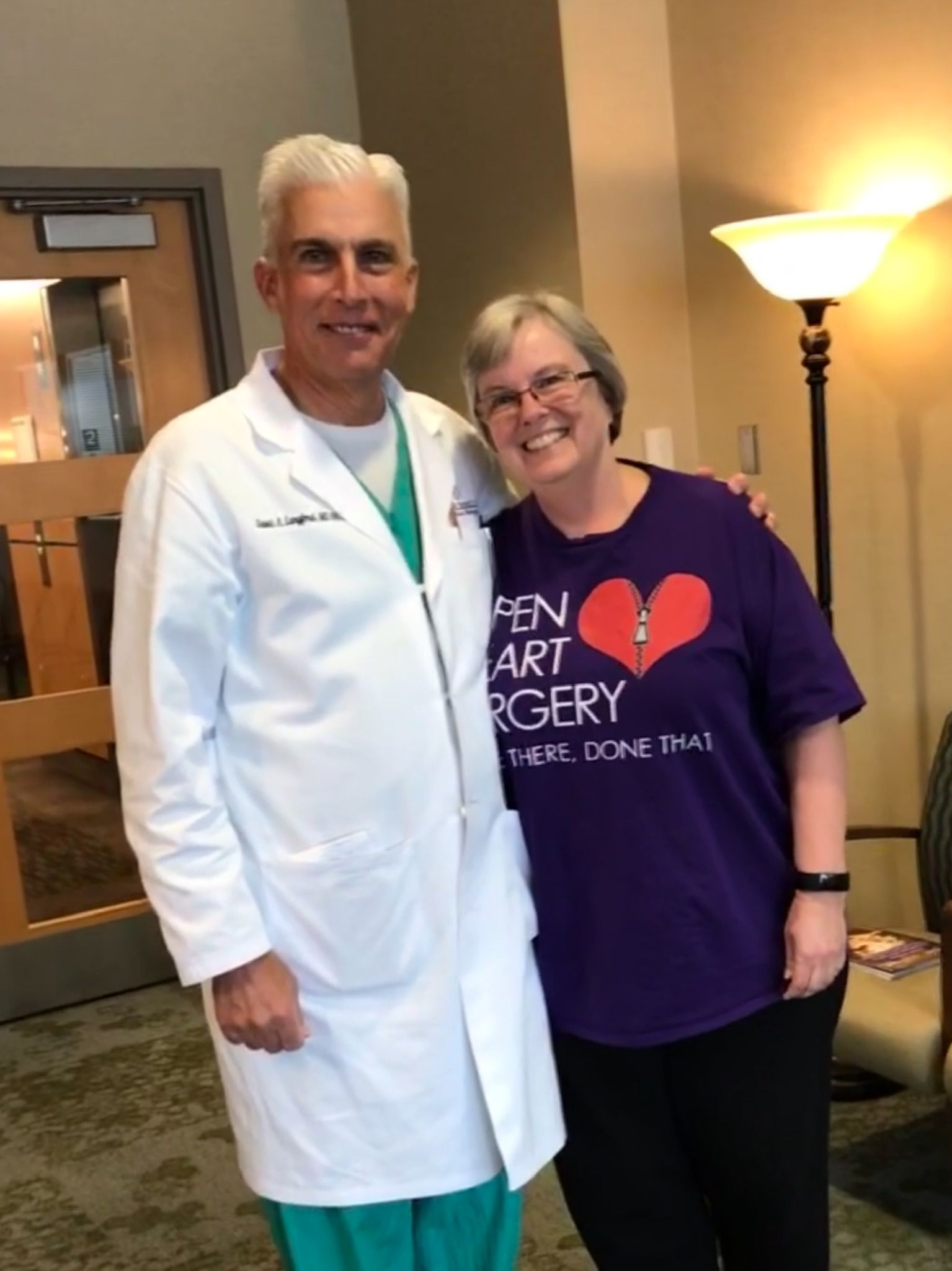 Celebrating a healthy and happy heart with my amazingly gifted heart surgeon.
