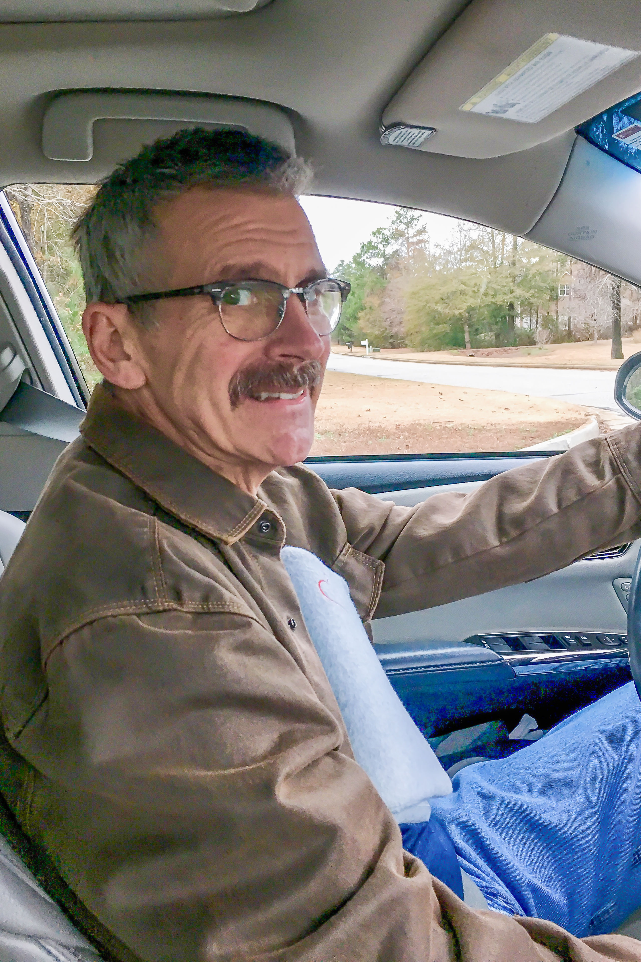 TO GOD BE THE GLORY! Back behind the wheel at four weeks and six days.