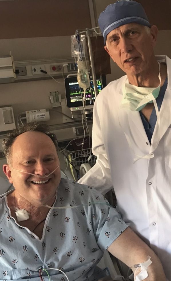 Dr. Hartzell Scheff at Mayo Clinic a couple of days ago. He did my initial bicuspid valve repair and ascending aortic aneurysm repair in 2001 and on Feb 12, 2019, replaced my aortic valve with an Inspiris valve. All went well!! Thanks everyone!