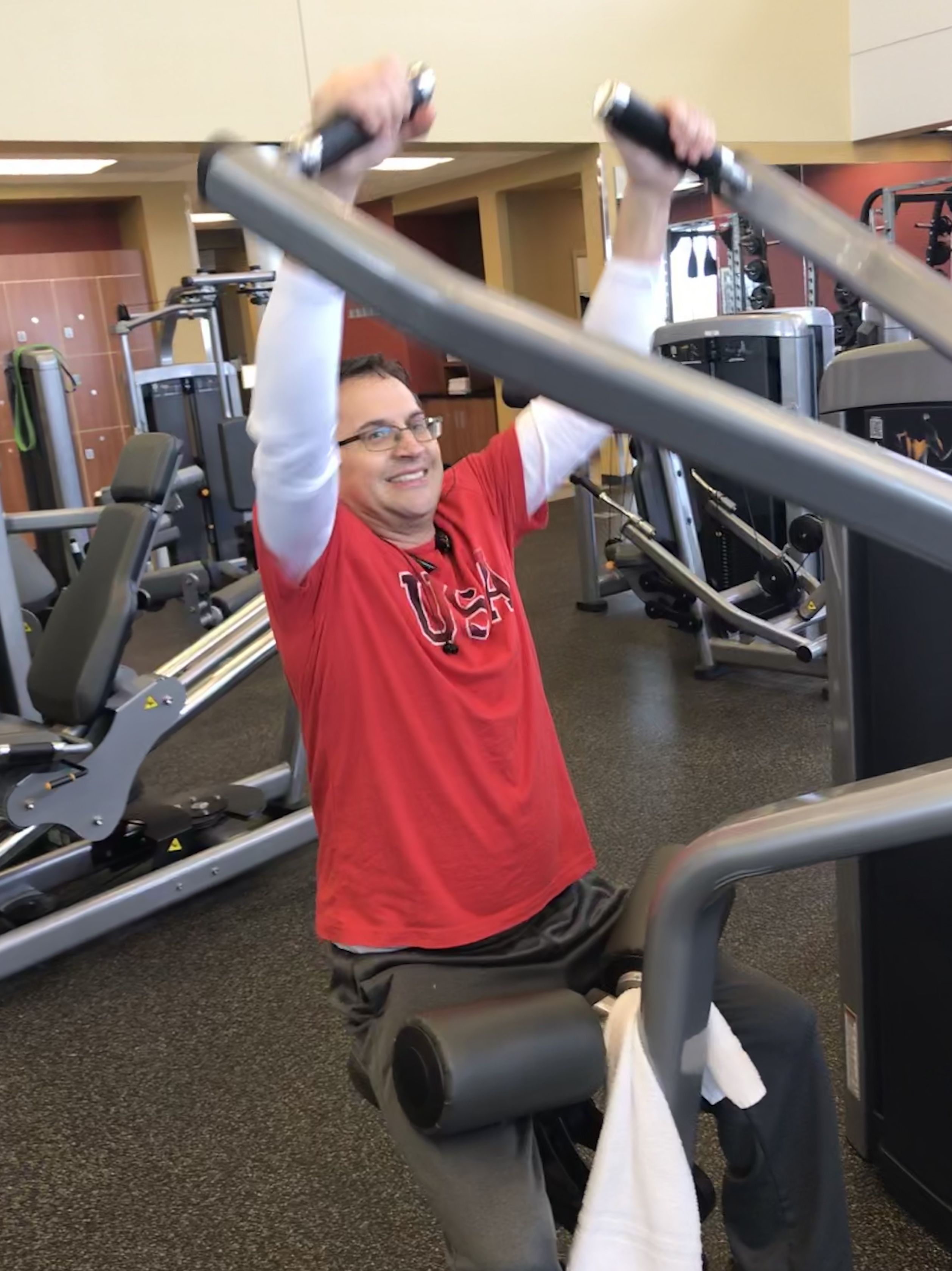 Hi, this is Cathy. Here is Jeff two weeks after surgery! He says he is surprised at how weak he was. But itâ€™s baby steps in the right direction with a healthy heart!! He still has days with some pain - the nerve pain right now is his main complaint.