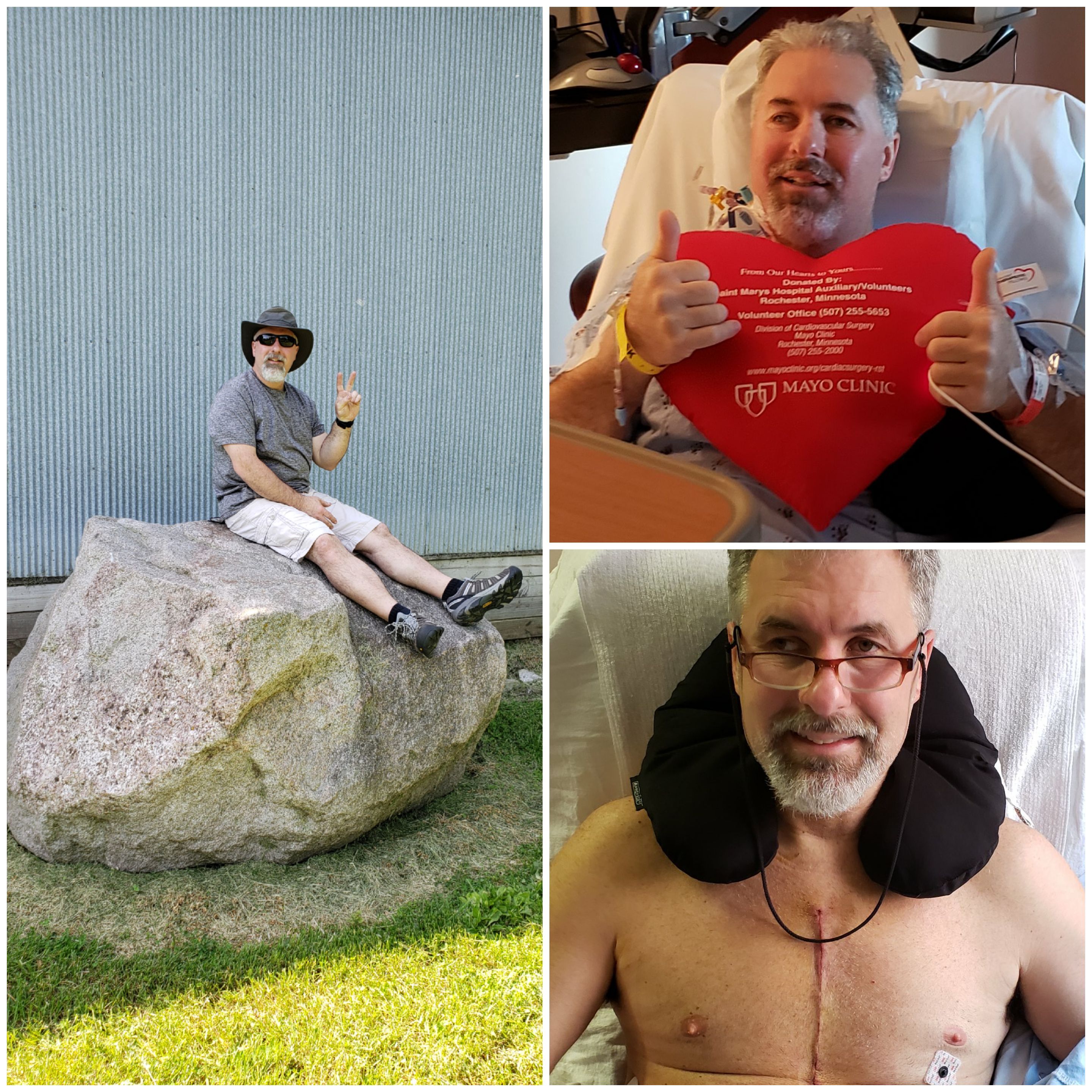 Hello Heart Warriors,
I hope all is well with everyone,
2 years ago today I was recovering from OHS at the Mayo Clinic in Rochester MN. (I still can't believe it.)
I'm thankful and Lucky to be alive! God is great and remenber he will never let us walk