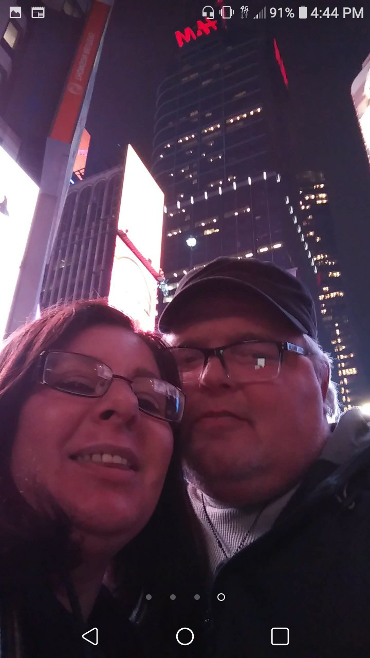 This is me and my wife about a month ago on a first visit to New York ever.ðŸ‘Œ