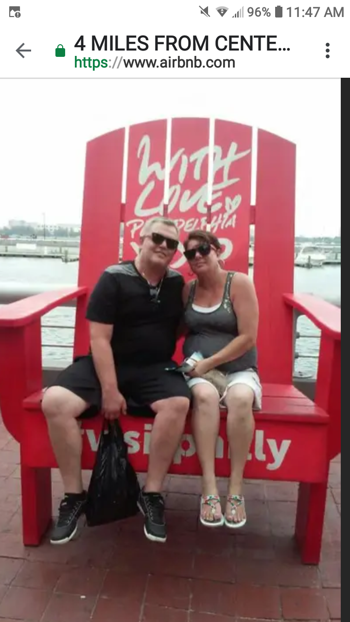 Last summer on Philly side of the Delaware river
Don and Lisa