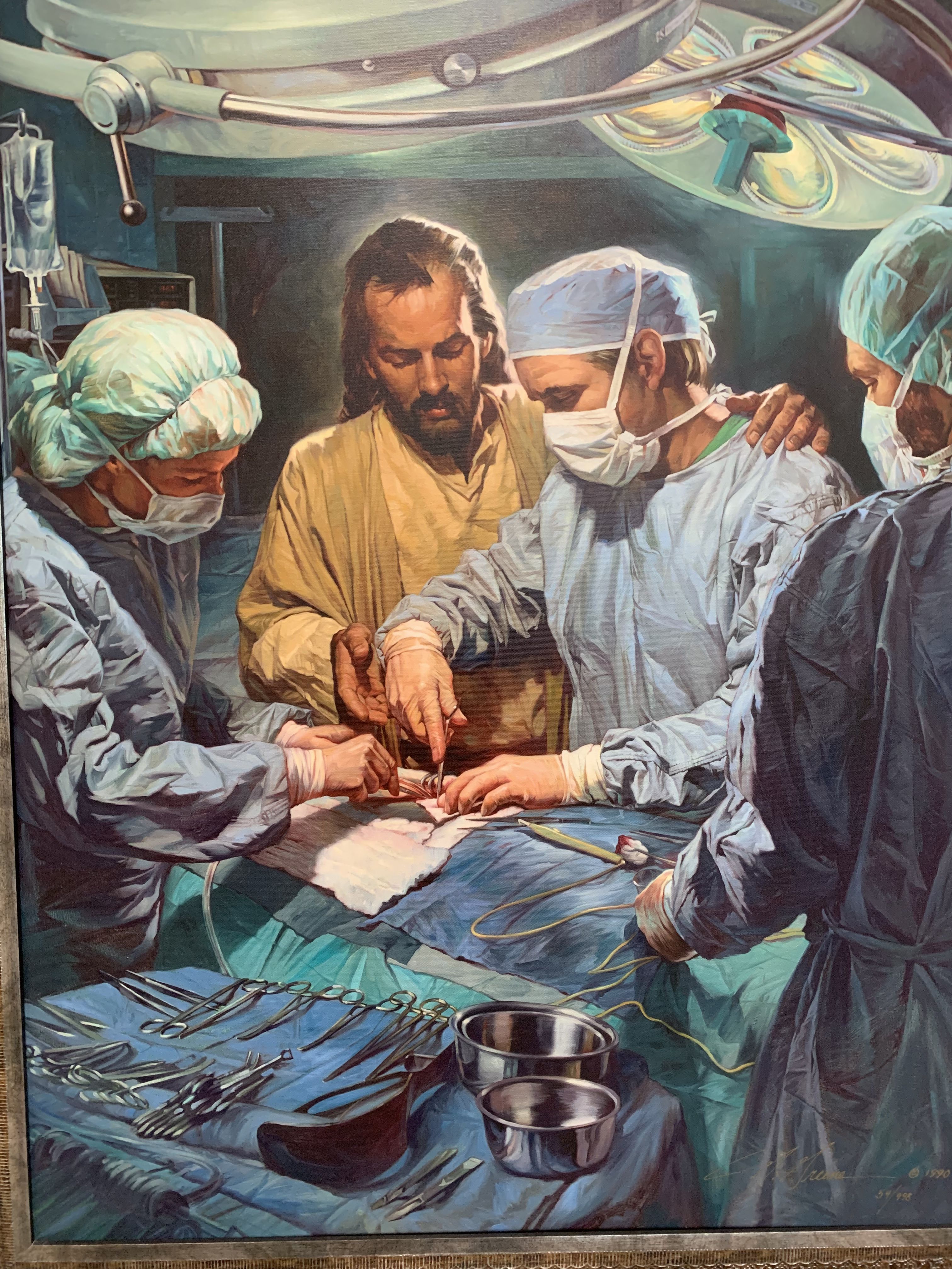 This painting is hanging in my surgeonâ€™s clinic.