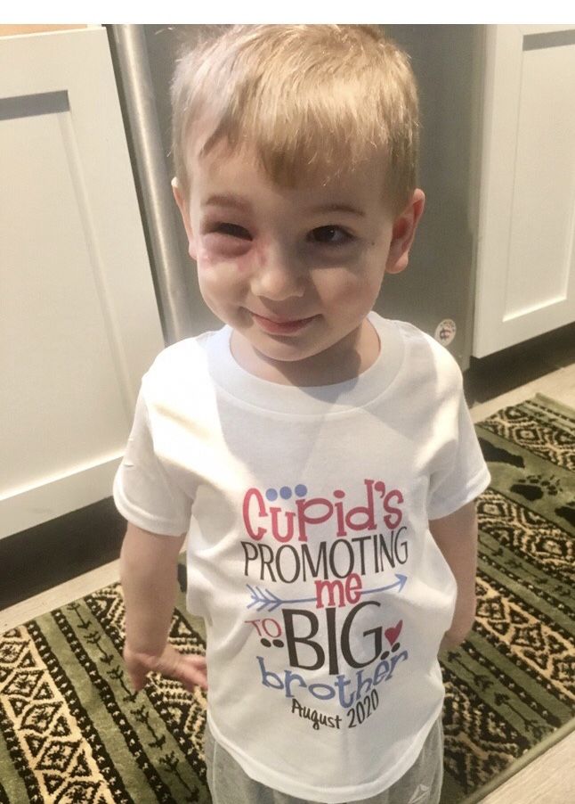 Wonderful news today. We are expecting our forth grandchild August 12th. John is excited to be a big brother.
