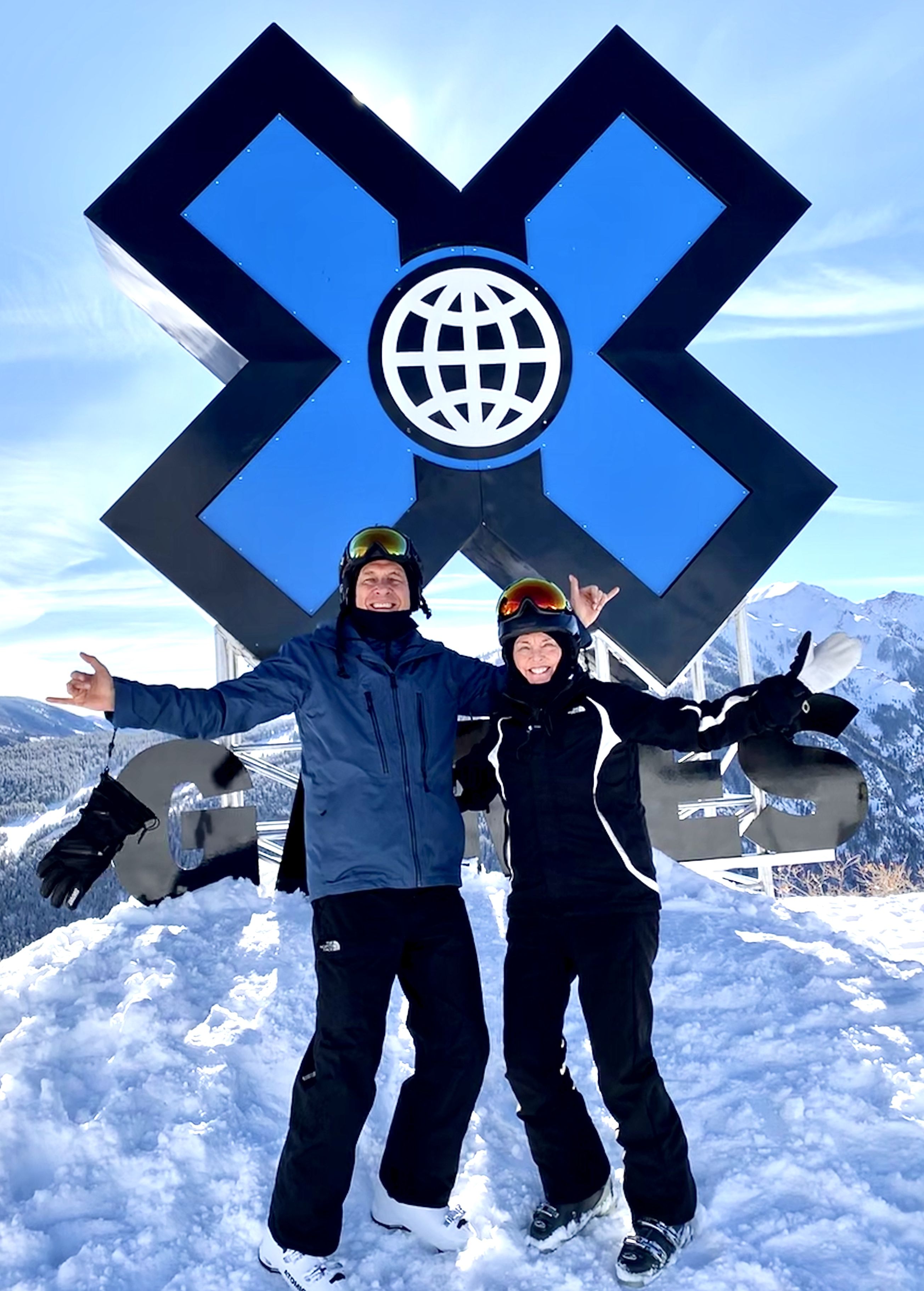 At X-Games in Aspen skiing 3 months to the day after my surgery to replace my bicuspid aortic valve and aortic aneurysm by Dr. Tony Cafferelli at Hoag Hospital in Newport Beach CA. So grateful to him and his excellent team!