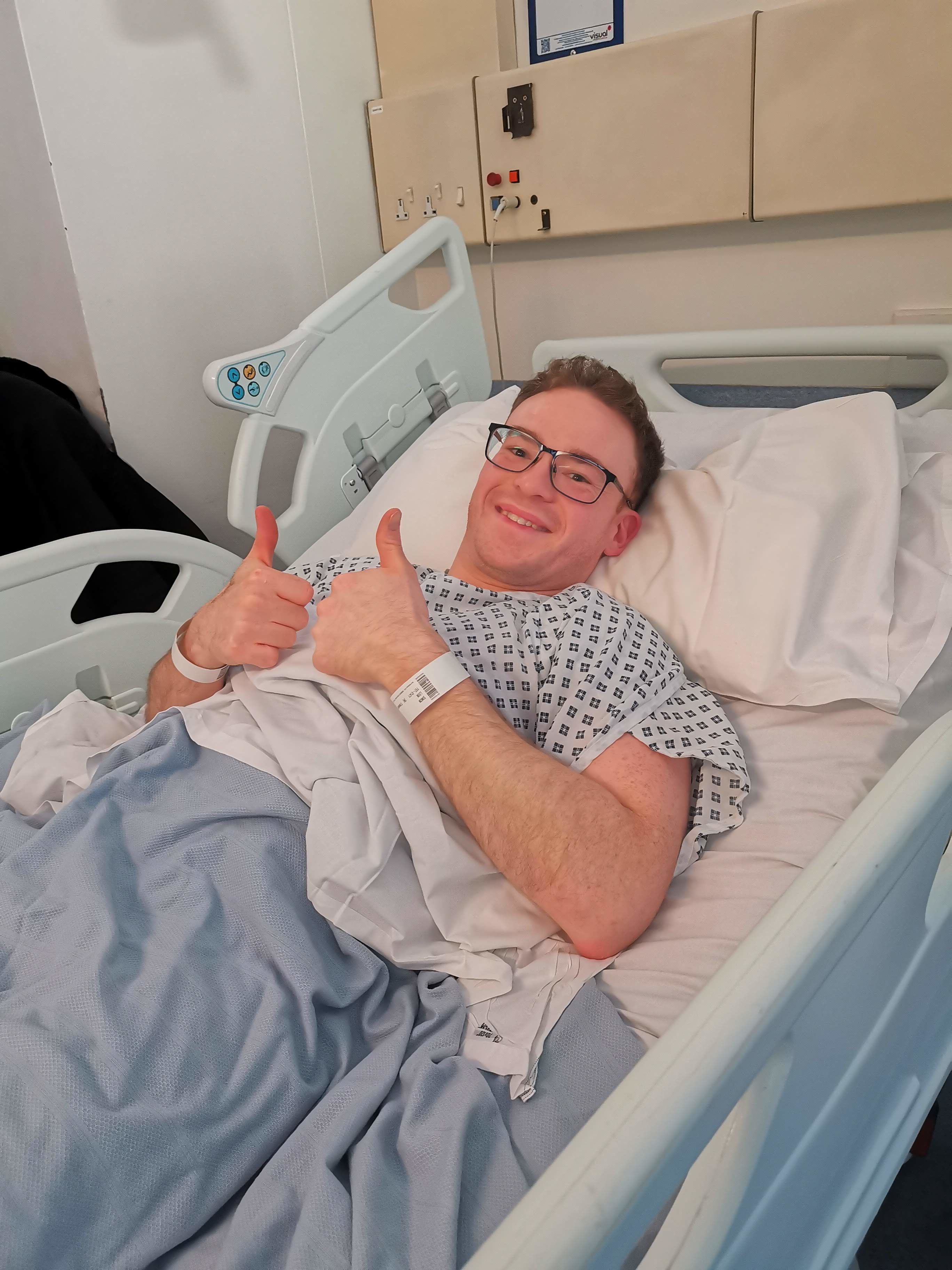 Pre-op meds kicking in!