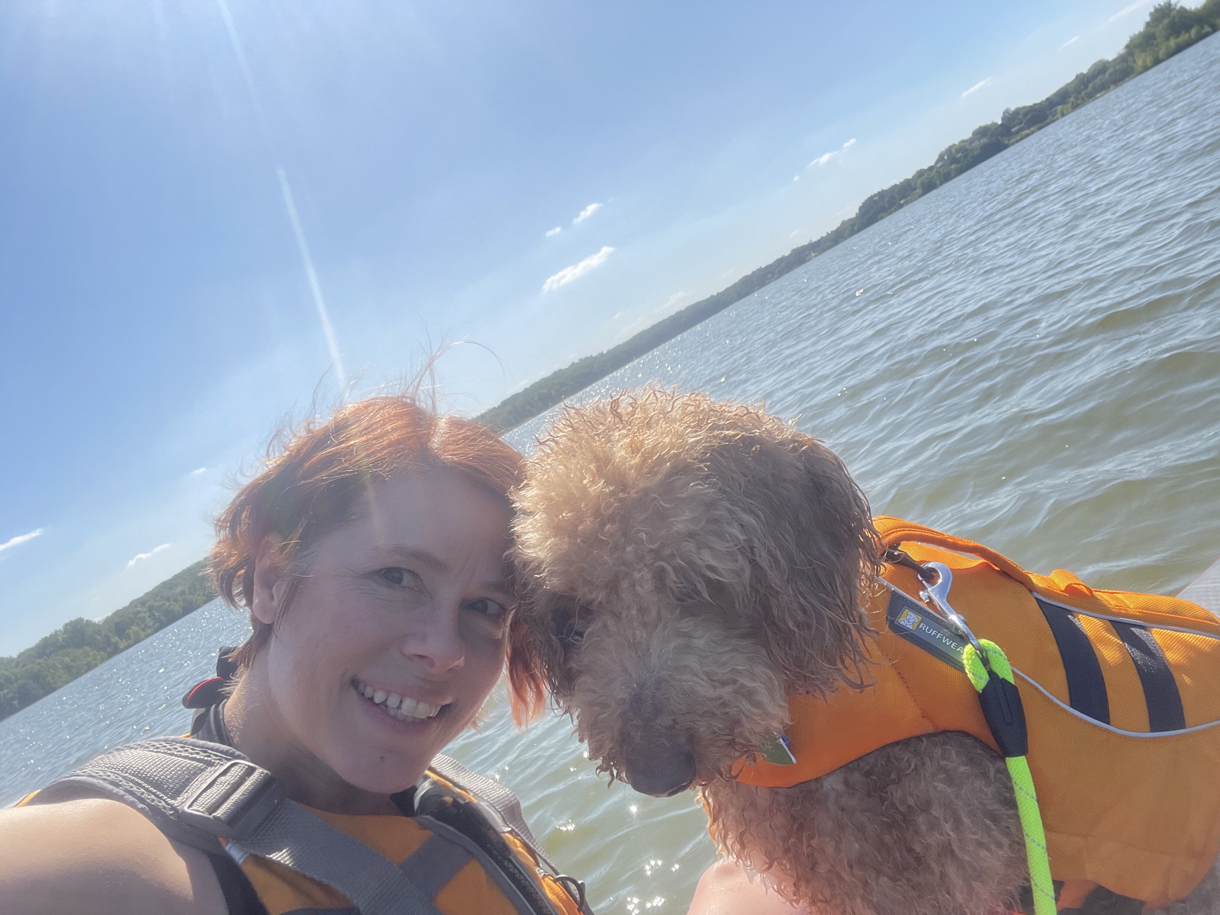 My goal for cardiac rehab was to get strong enough to paddleboard with my dog, Remy. Victory paddle is complete!