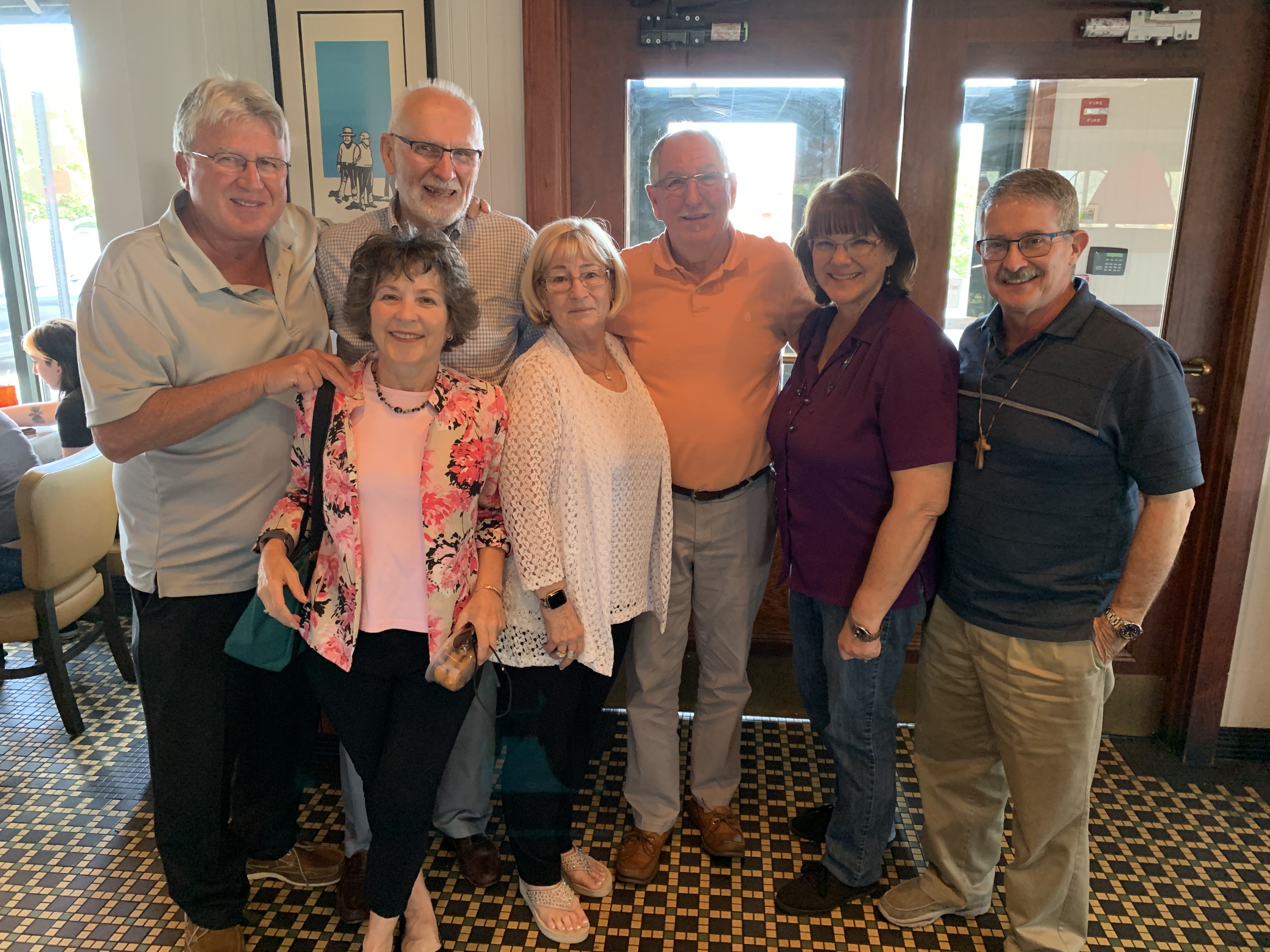 We all met on HVJ & are celebrating our 10 year anniversaries in Winter Haven, Florida. Left - RICHARD & Susan Ingham, Pete Zilko in back (FRAN Passed), CHERYL & Peter Irvine, Peggy & Duane Hunt