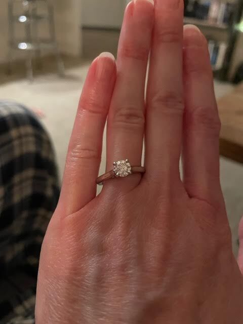 Just thought I'd share some exciting news - I got engaged last week! Was shocked but so very happy! My fiance is so great, and has been so supportive during this crazy time.