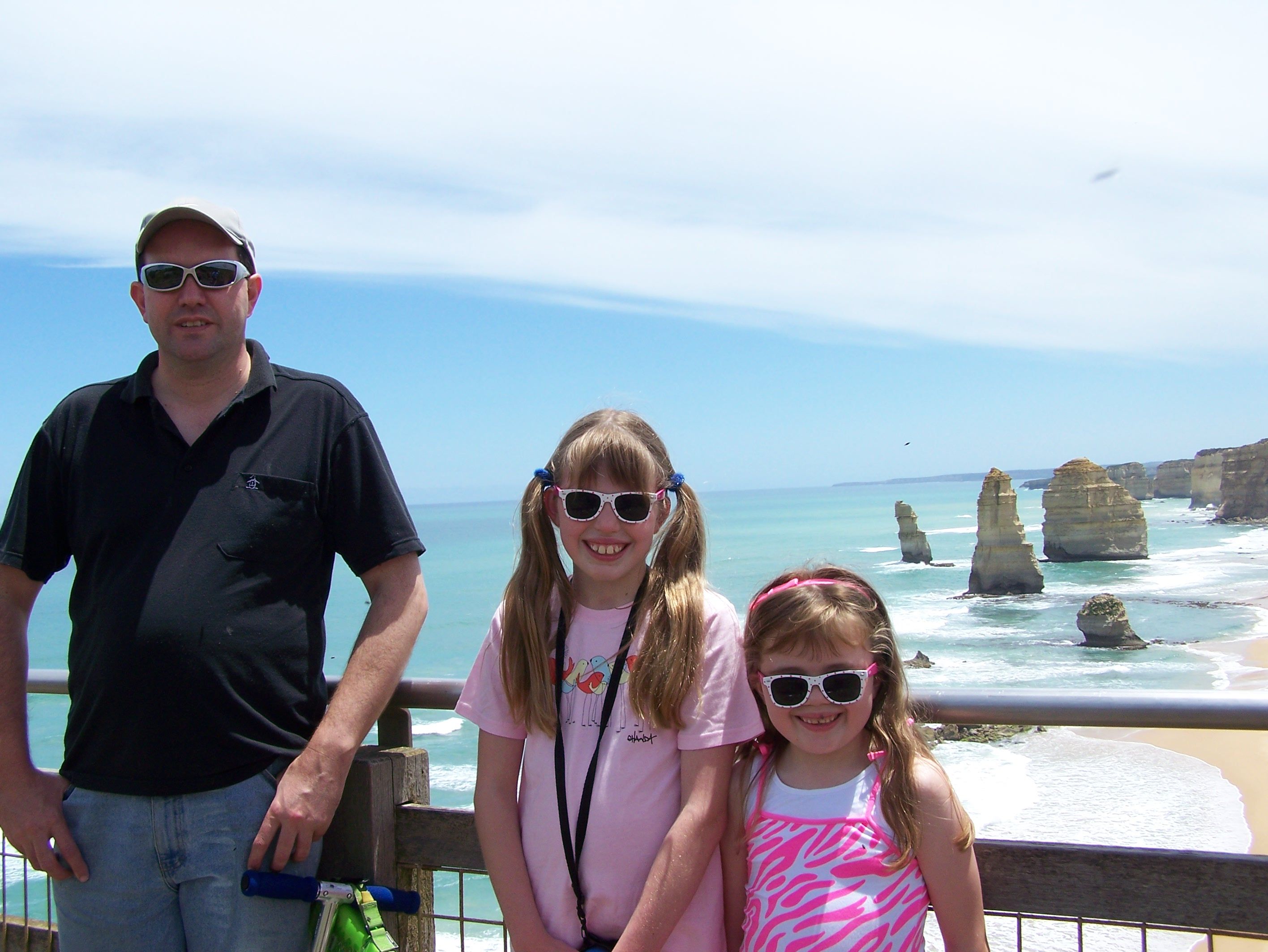 Husband Brad and our girls.