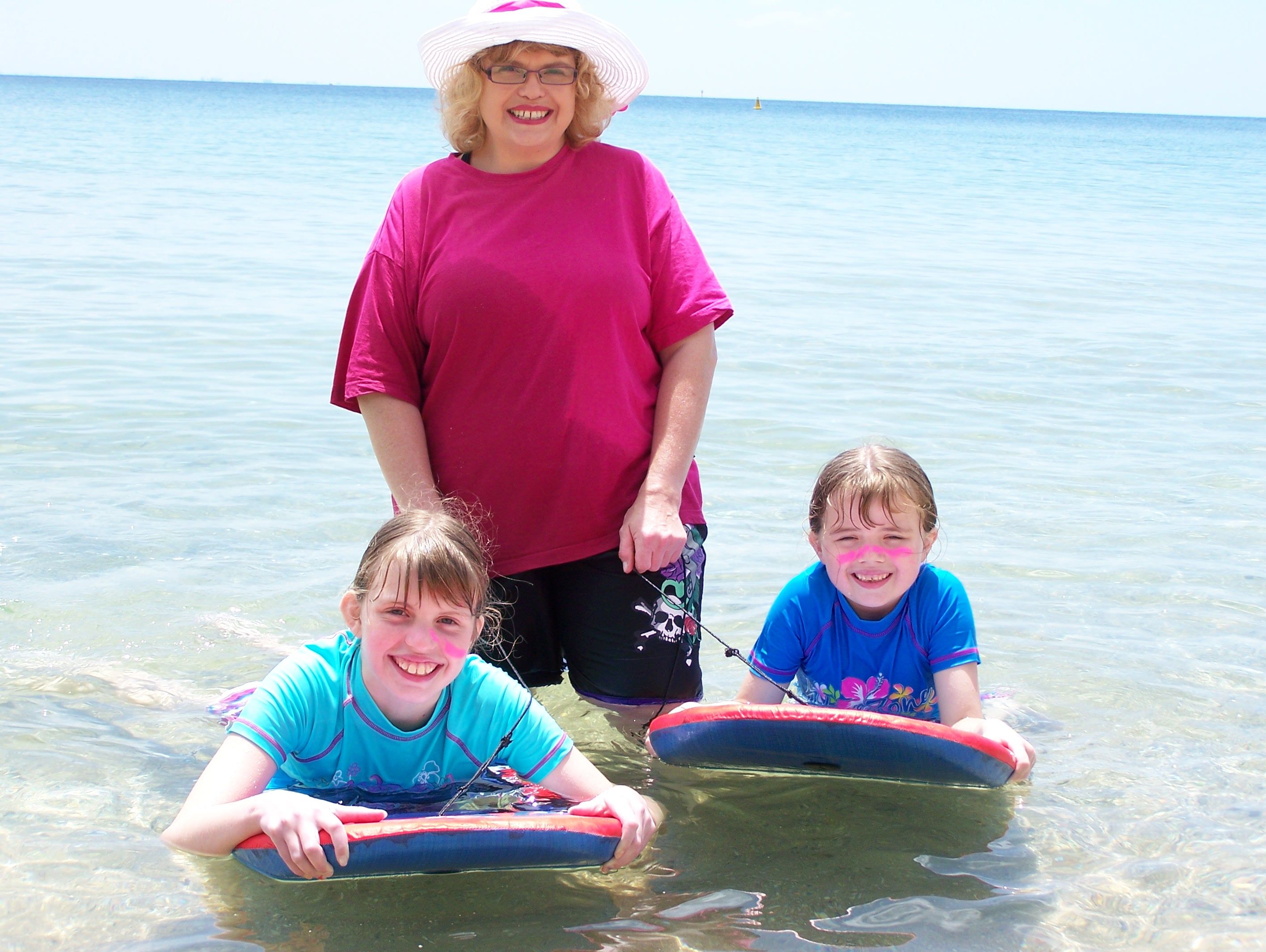 My girls and me at Port Arlington, VIC.
