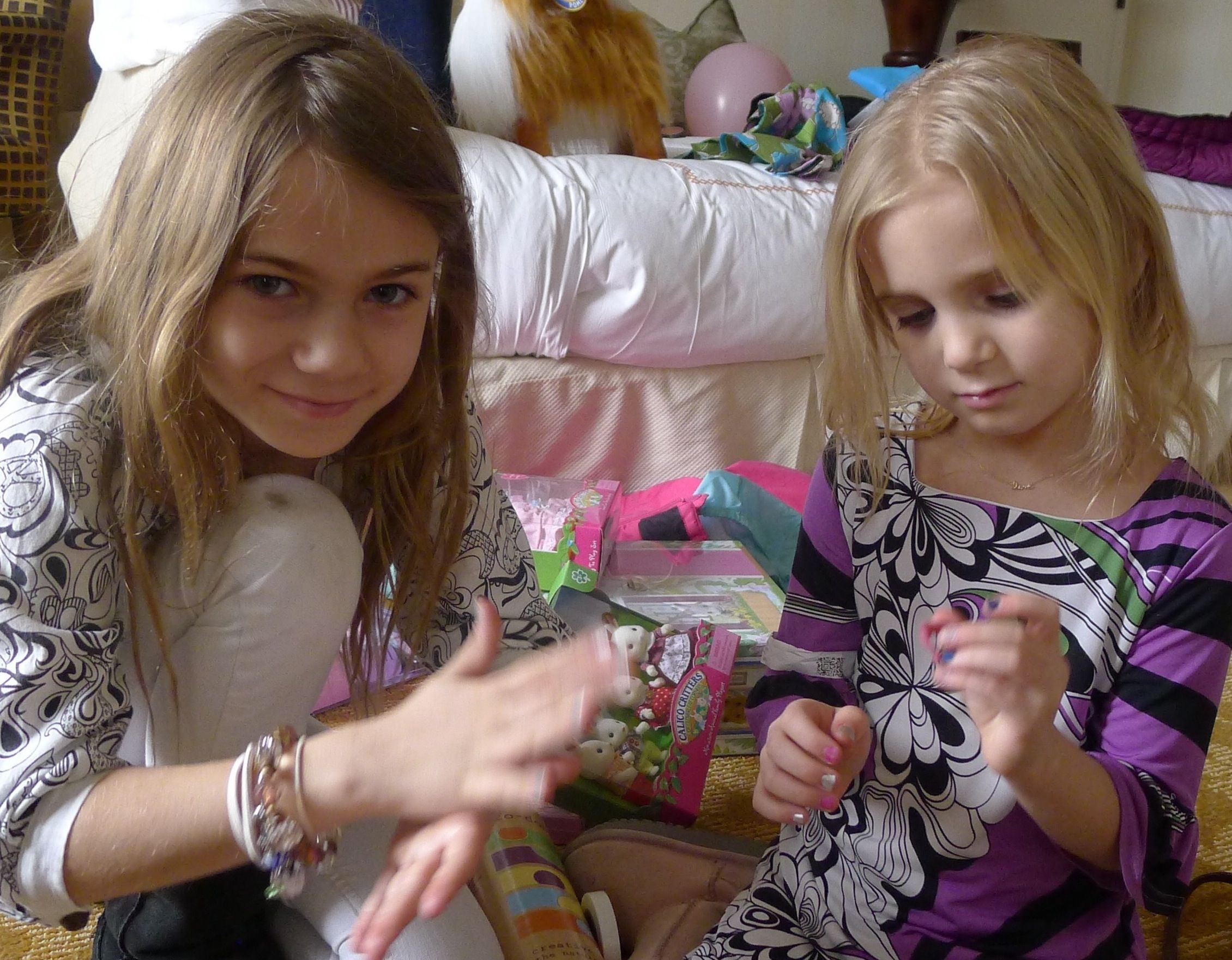 Playing with the new presents!!!!