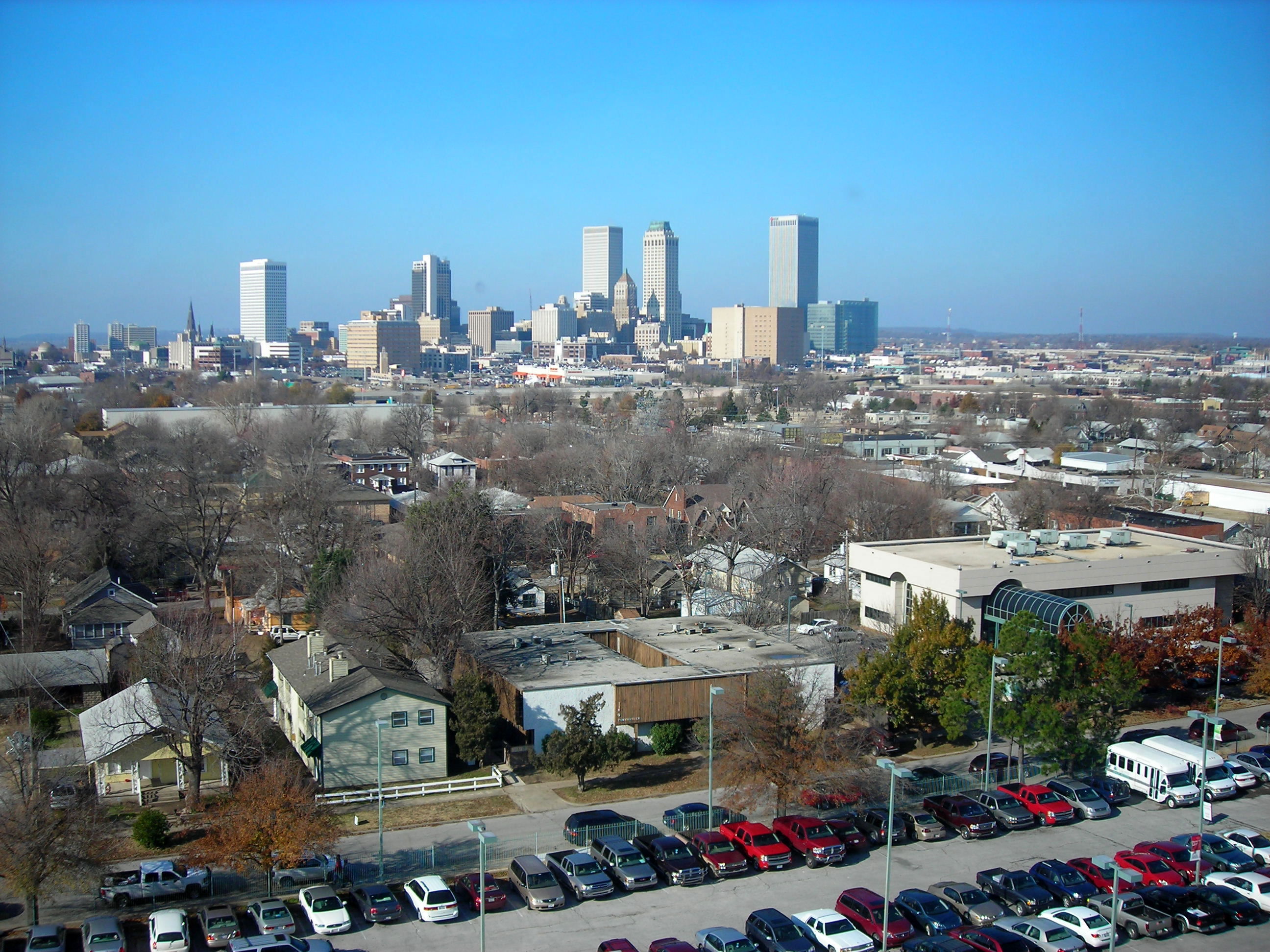 View of downtown Tulsa from Steve's room