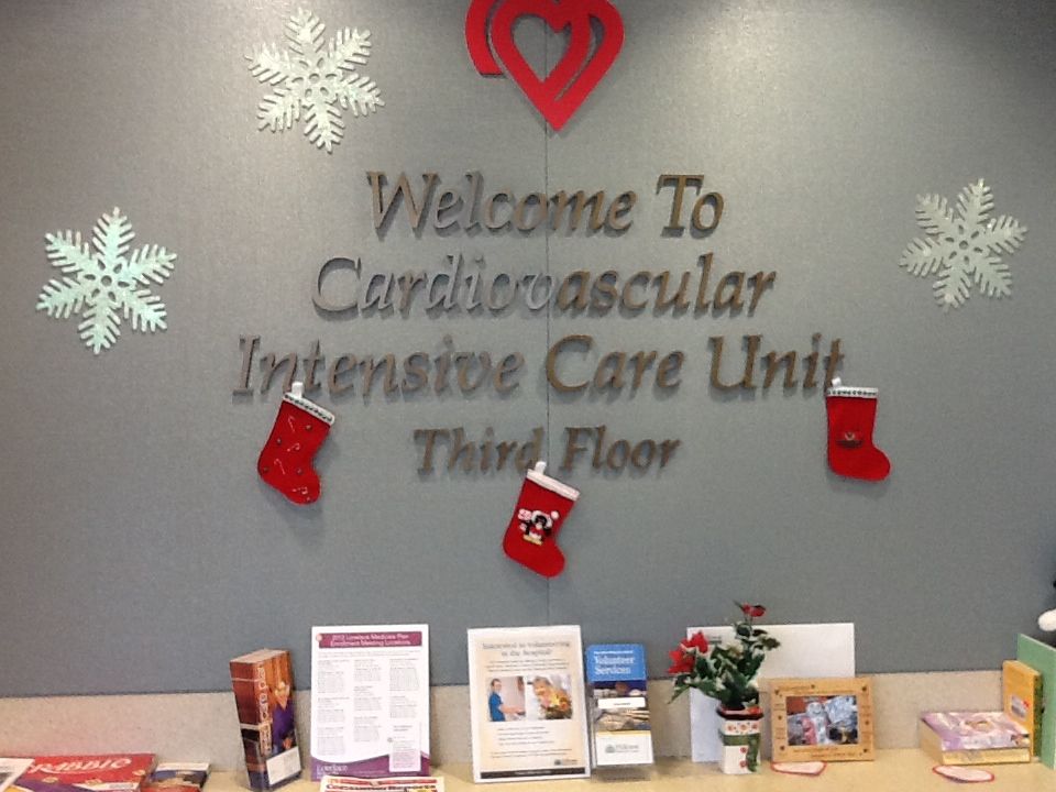 A cheery welcome to ICU