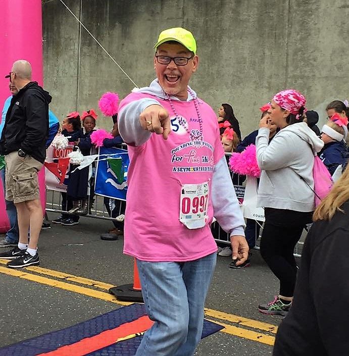 Seymour (CT) Pink 5K Walk/Run for Breast Cancer Awareness 10/16. I walked.