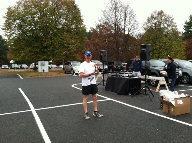 First place finish in age group in local 5K race 12 months after surgery- making progress!
