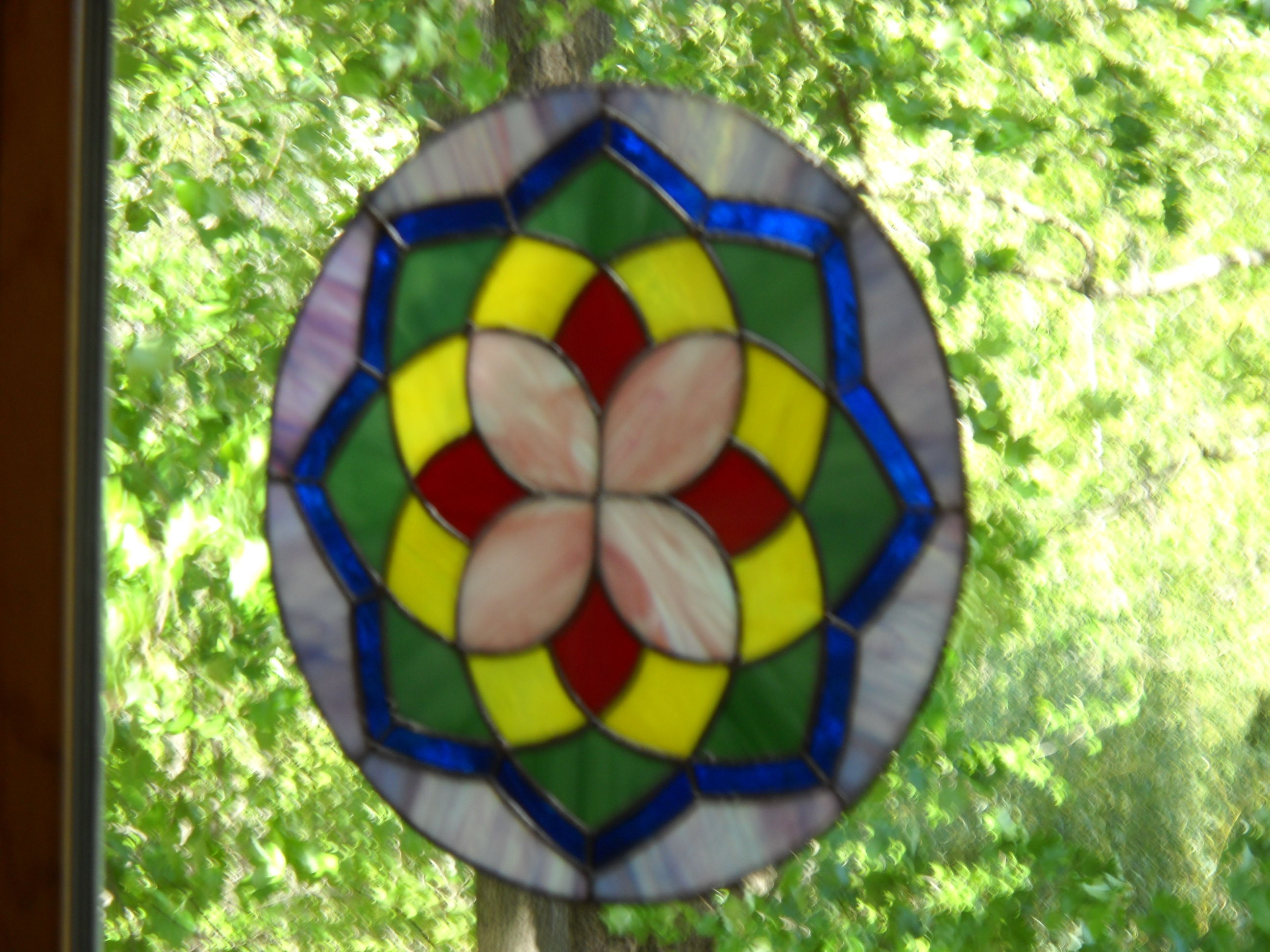 Stained glass hobby and getting back to work.