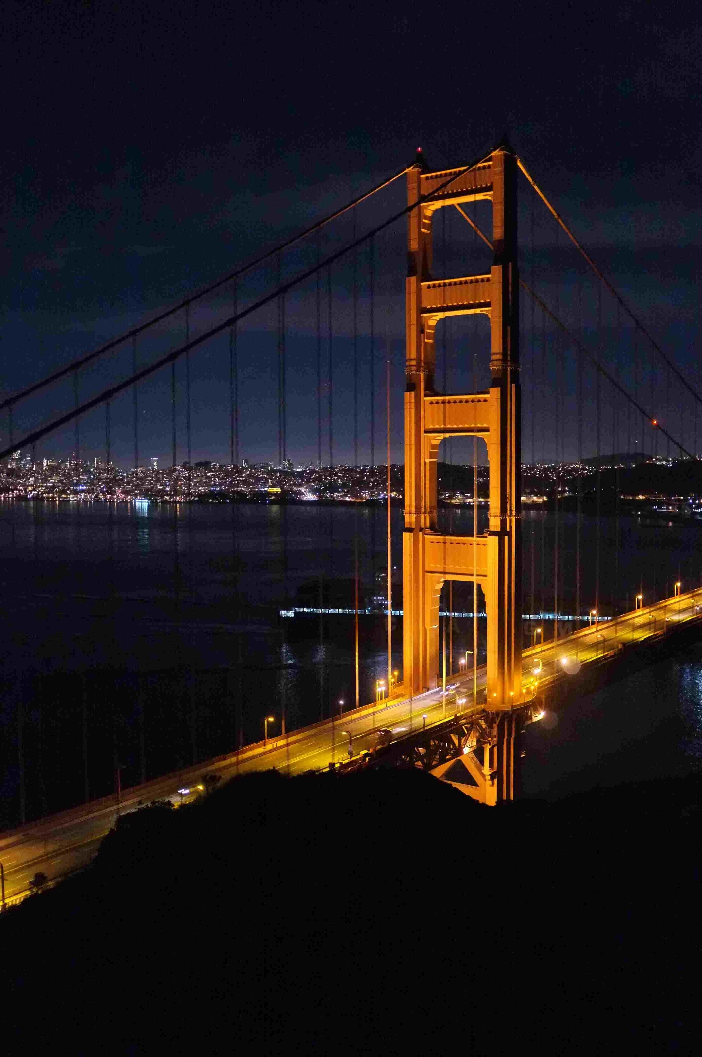 Nice clear, calm, night above San Francisco.
