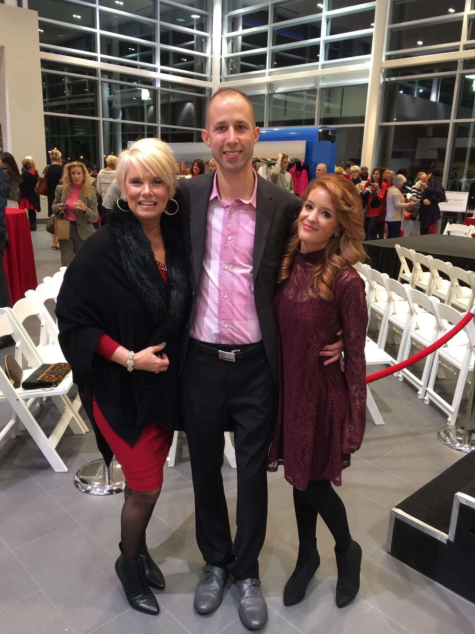 Columbus Go Red for Women fashion show with my girlfriend and her mom. I killed it on the runway!
