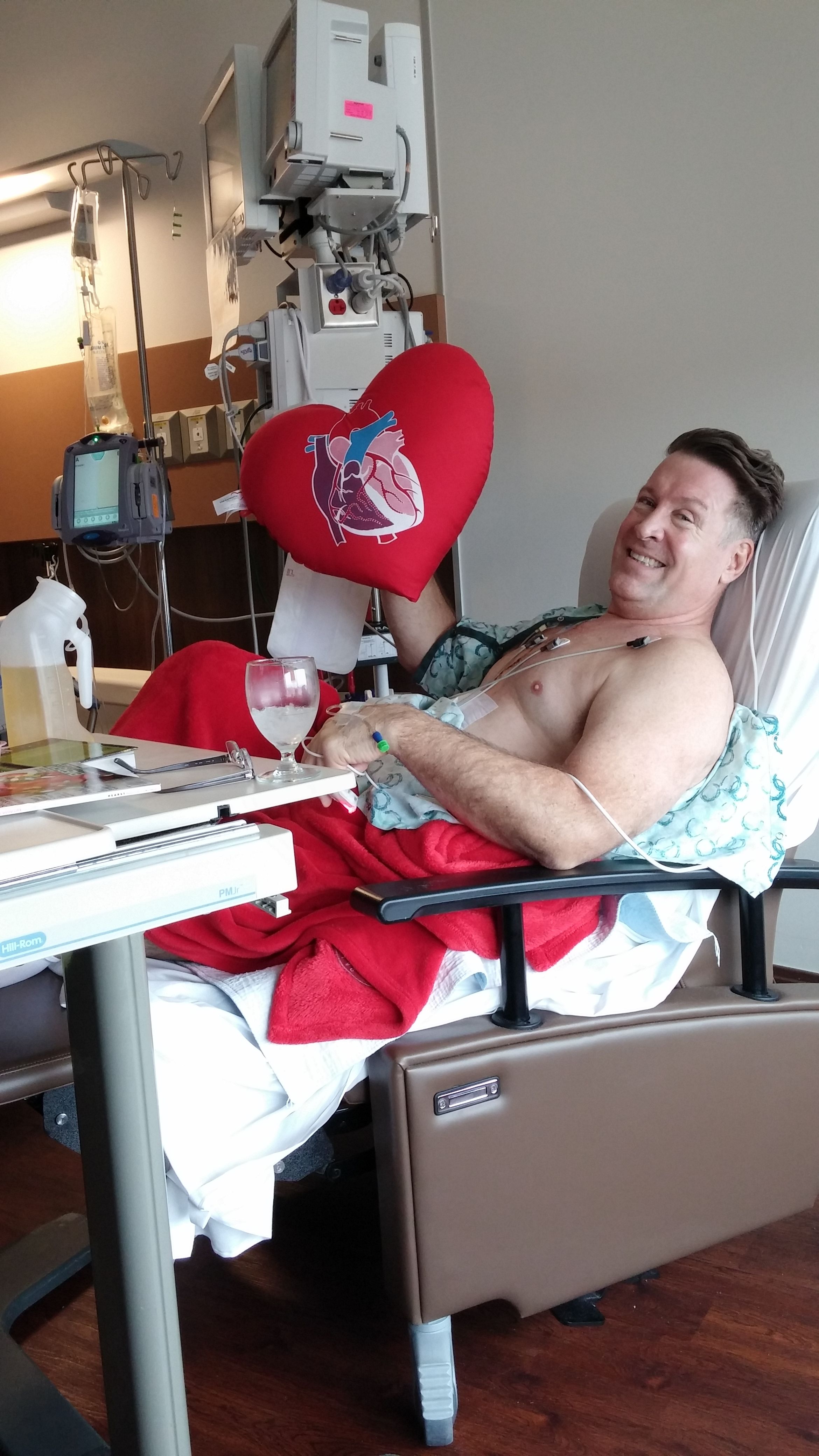 Ben on Post Op Day 4. Doing great and hoping to be released on Post Op Day 5!!