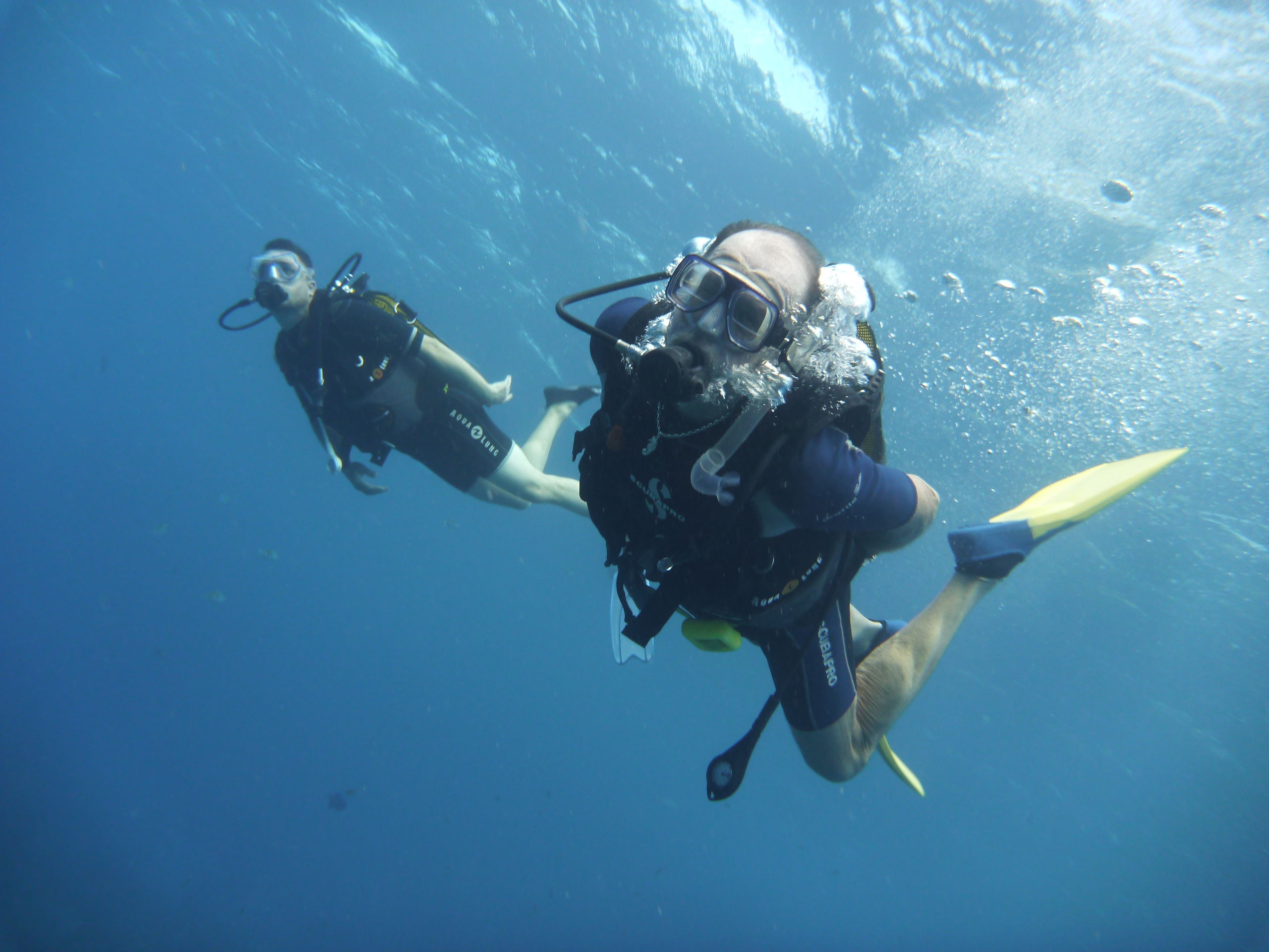 Happy Memorial Day to all. I am 27 months post AVR, hemiarch and dual CABG. Just had a CT angio and all is well. I'm an active scuba diver at age 68. I'm on the right in this photo. Wishing everyone as good a recovery as I have enjoyed.