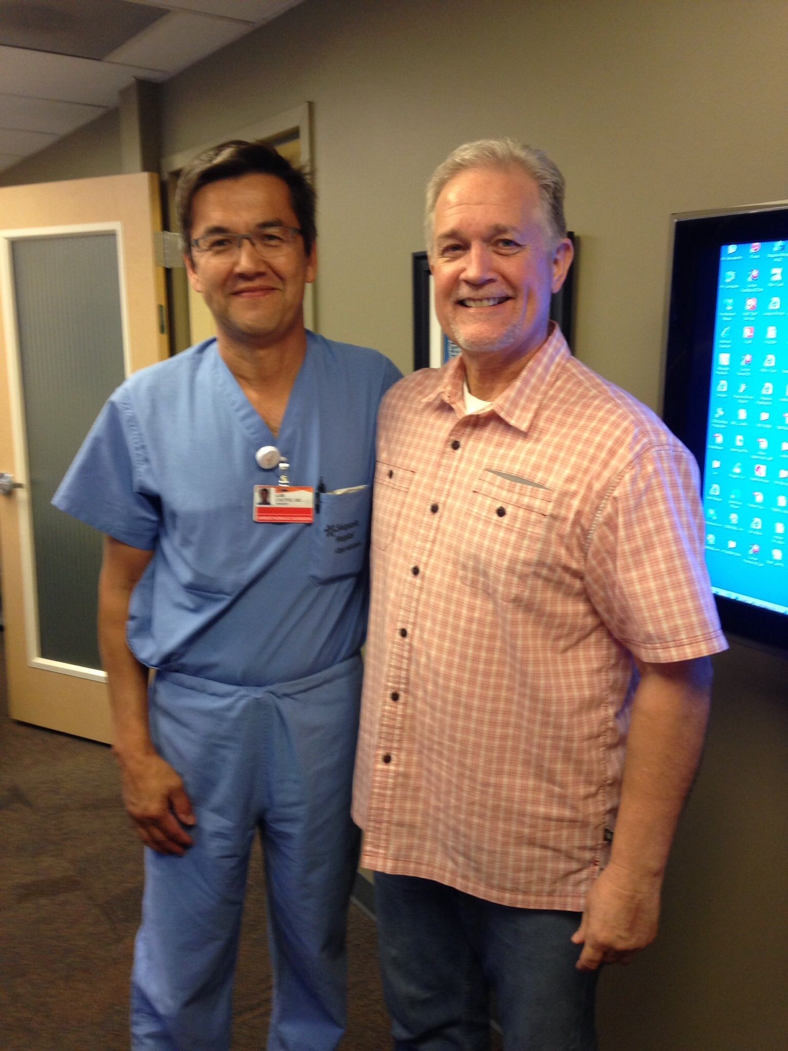 Day 8, Meeting with Dr Castro. If you are trying to decide on your specialist...Dr Castro/Dr Harmon and their team, at Sequoia Hospital, were Awesome!
