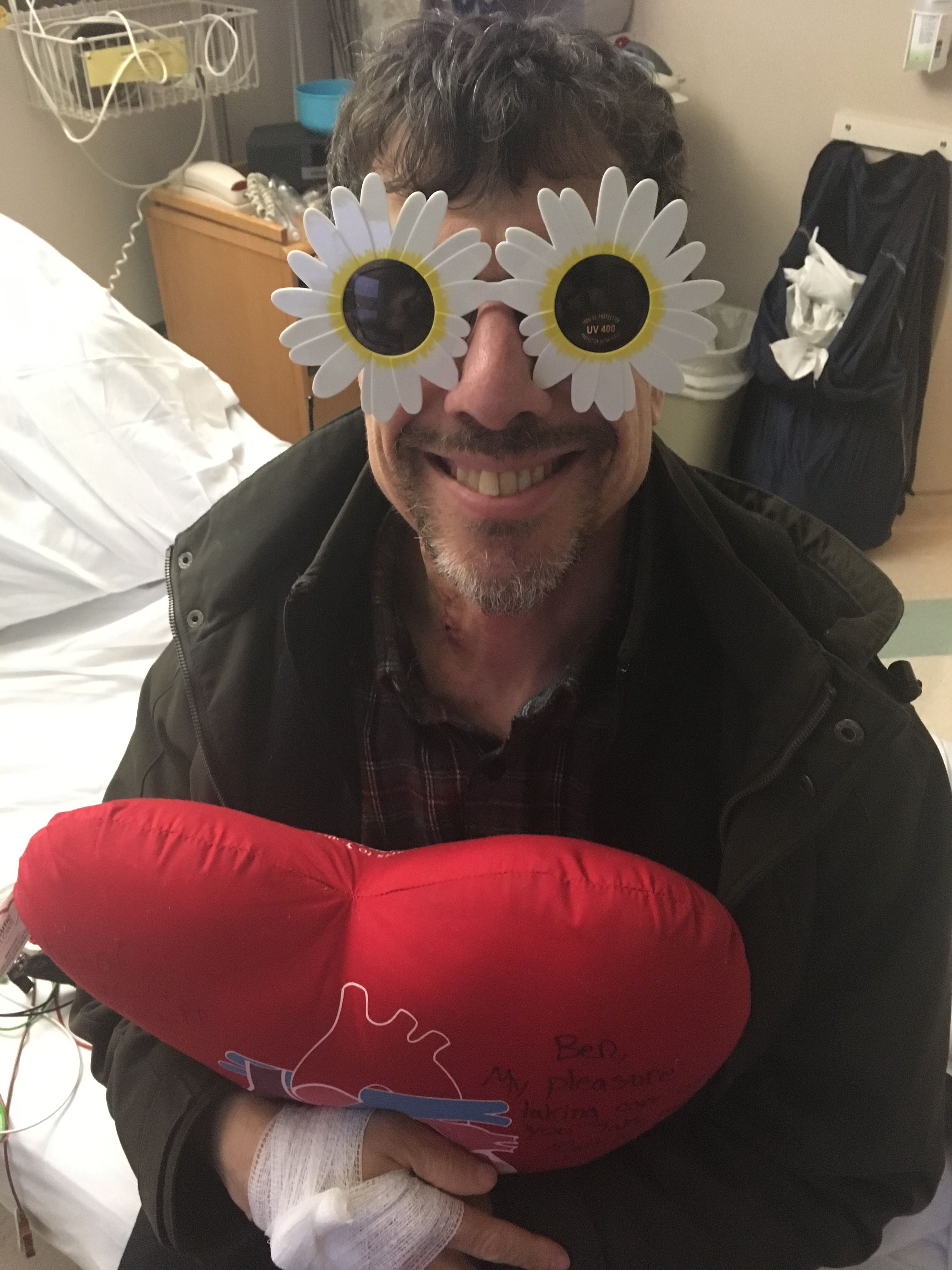 My last photo in the hospital, right before being discharged