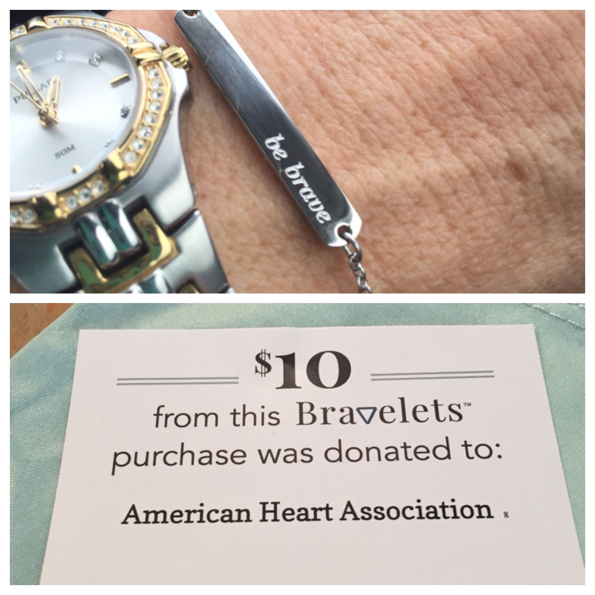 My dear friend gave me this bracelet, It's from a company who donates a portion to the cause of your choice. Such a neat site I wanted to share. Bravelets.com
