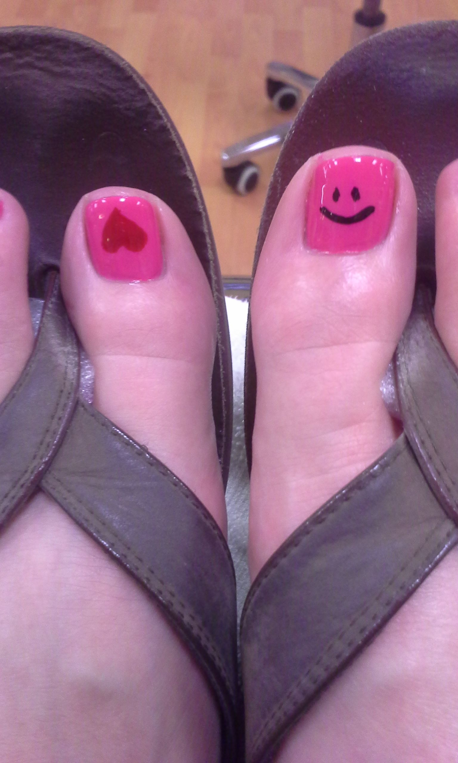 Figured I needed Happy Toes for surgery in a few weeks! :)