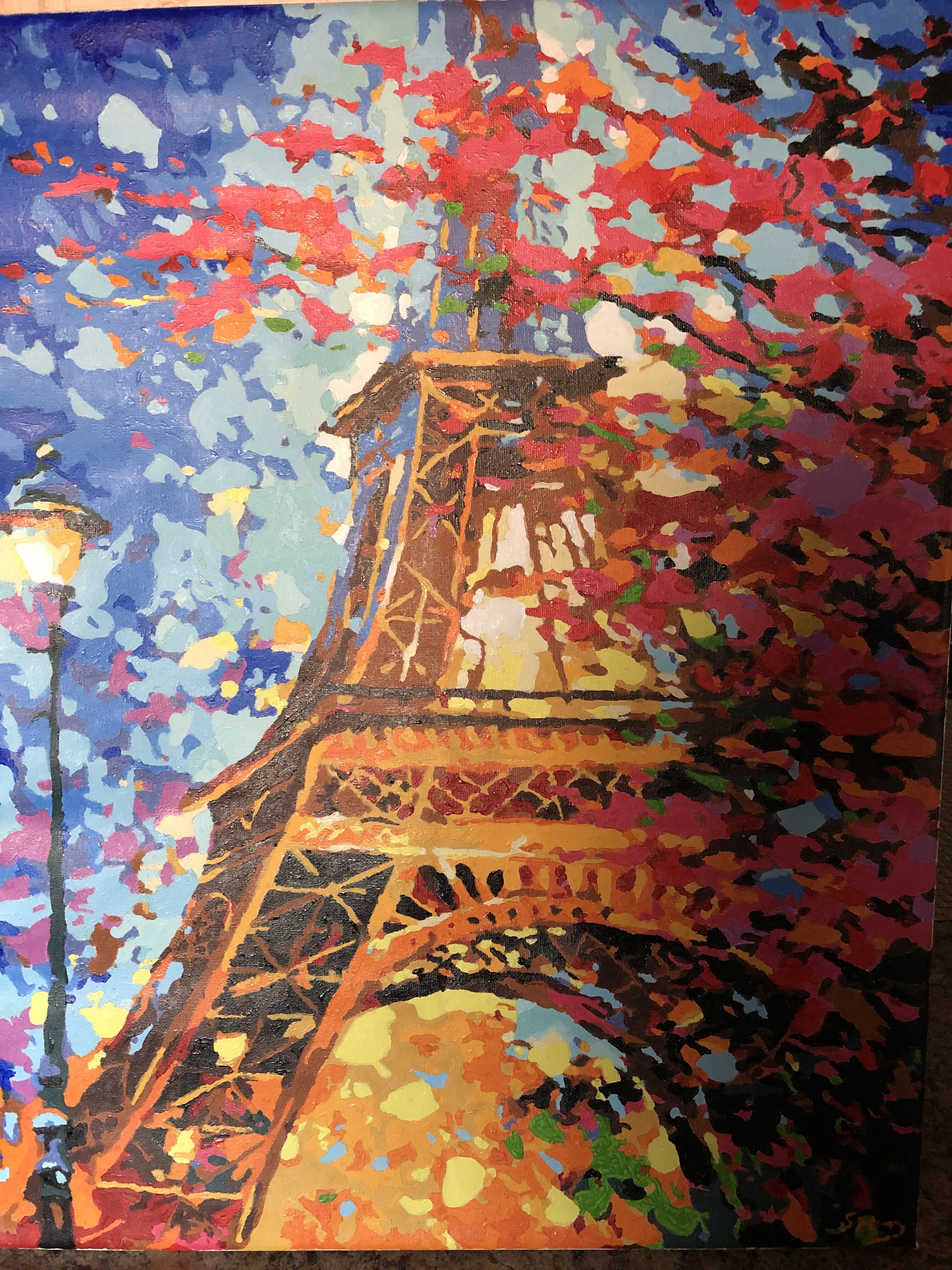 My newest hobby.. paint by numbers. My first completed painting ðŸ§‘â€ðŸŽ¨ðŸŽ¨
