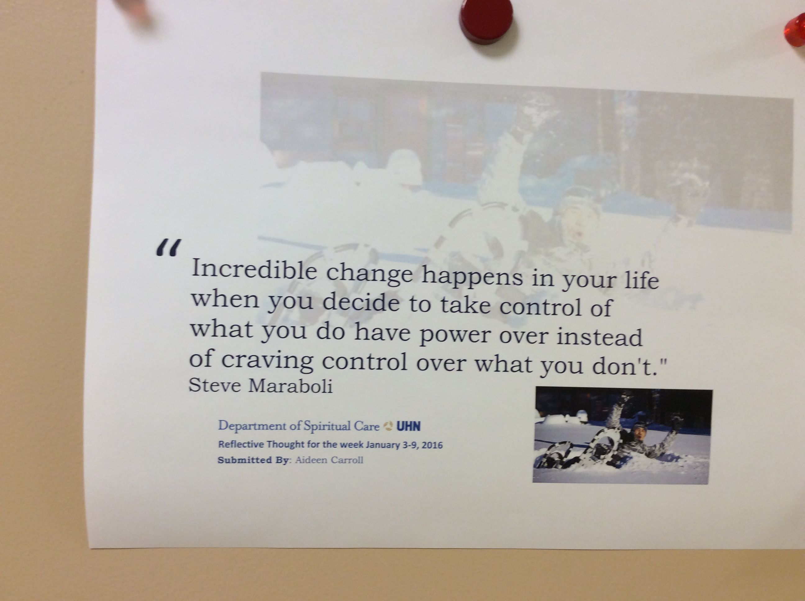 This caught my eye during my stay at the Peter Munk Centre...so true