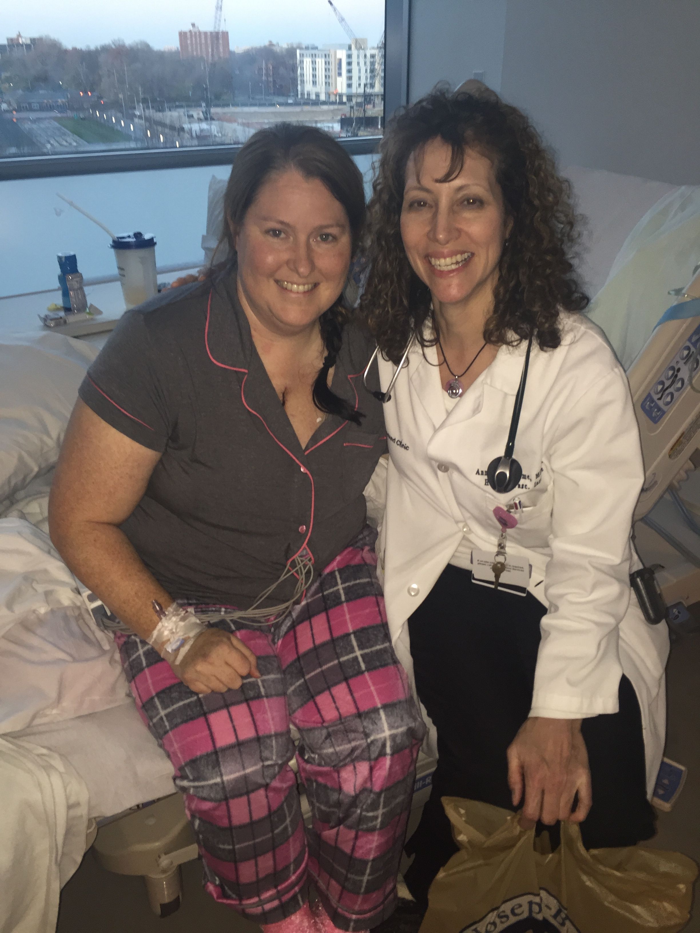 The most amazing Nurse Practitioner in the world!!!! And me day of discharge!