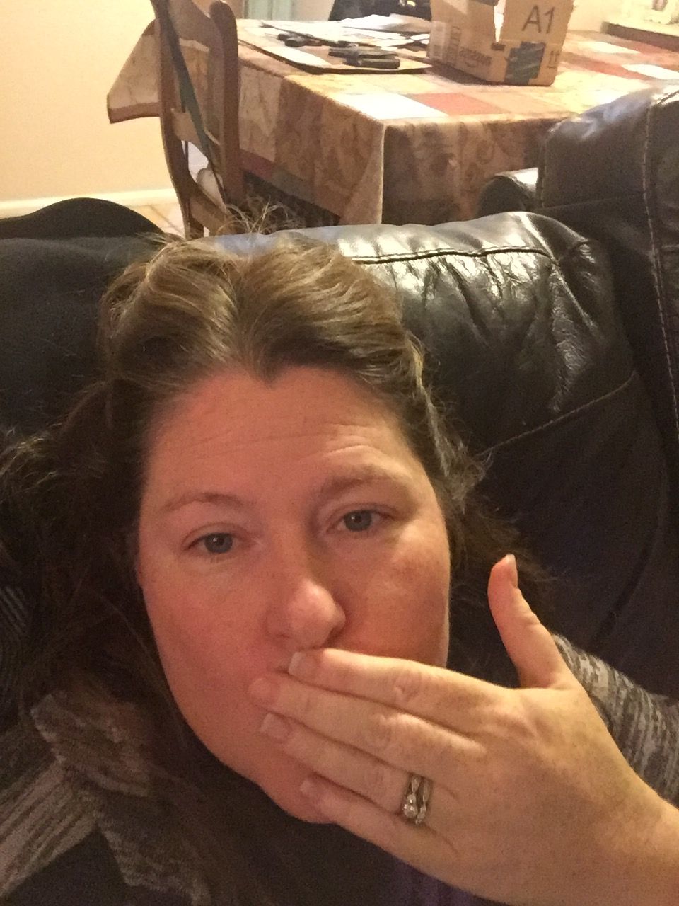 Me at home sending kisses if gratitude!