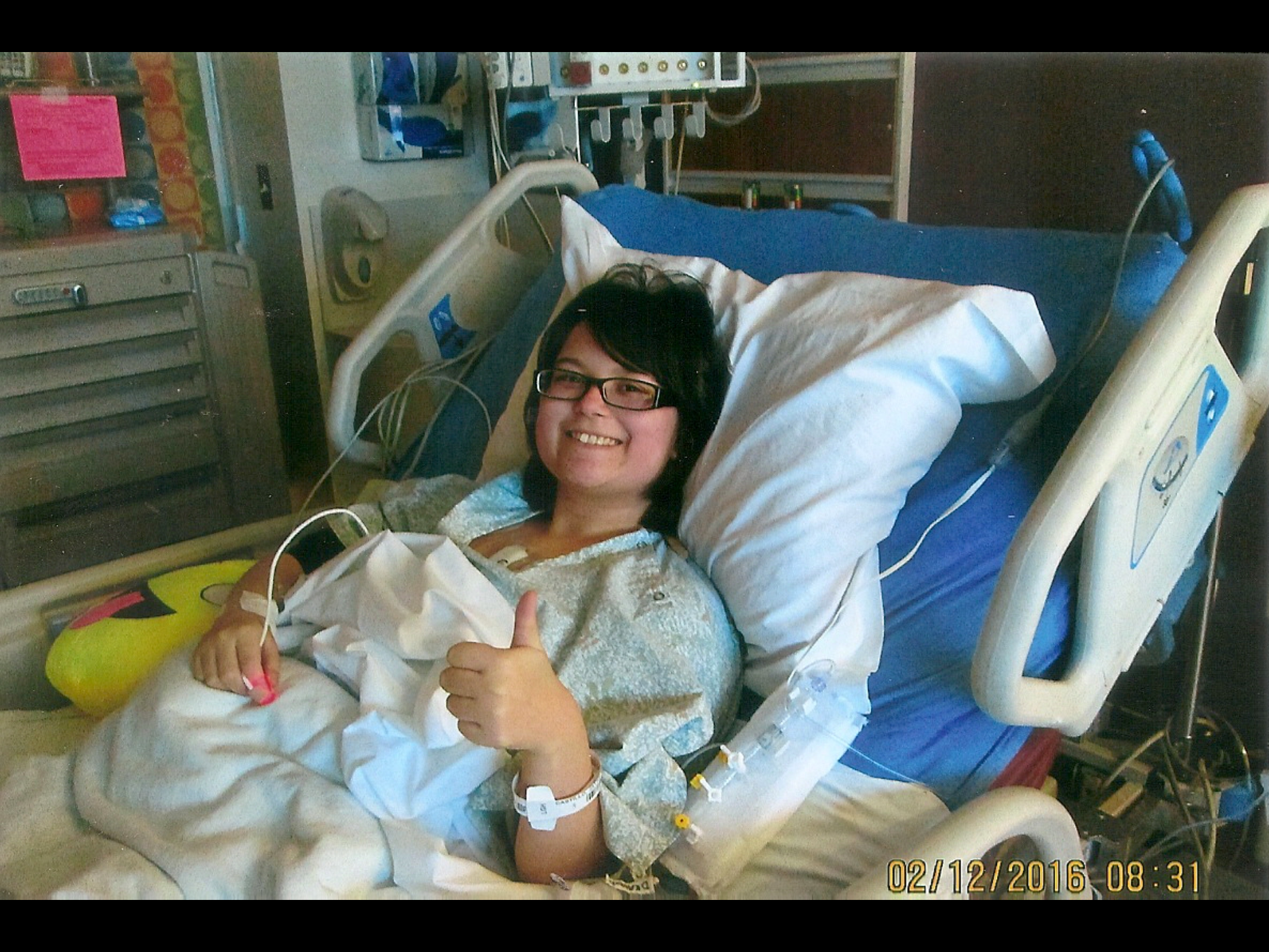 Two days after my 5th open heart surgery.