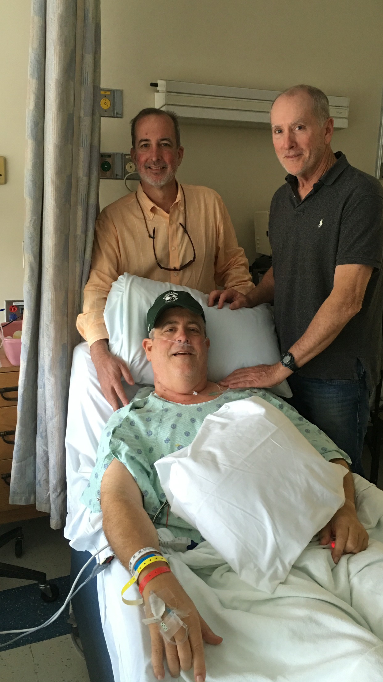 2 days after surgery with a couple of my brothers