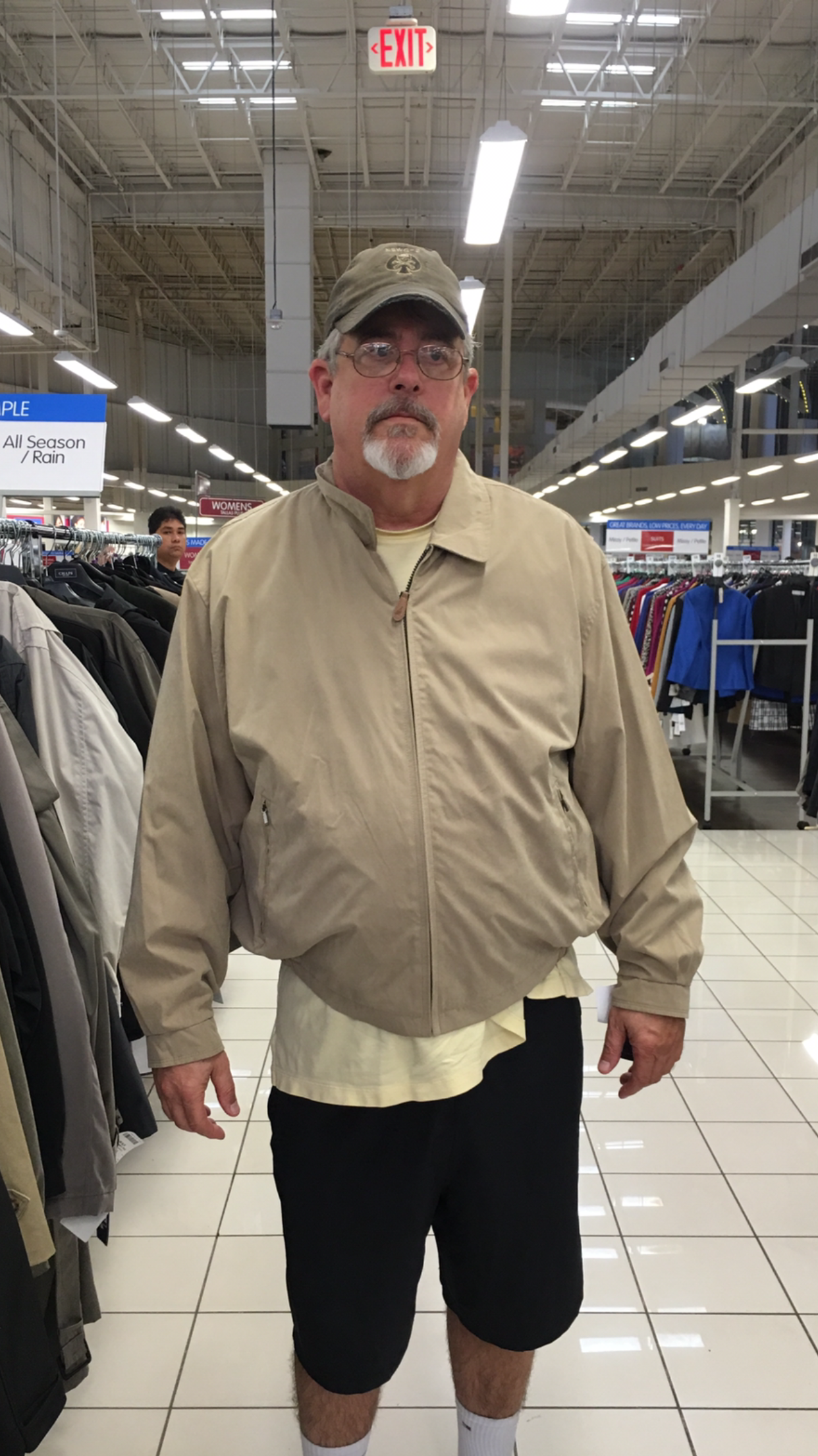 Trying on a London Fog