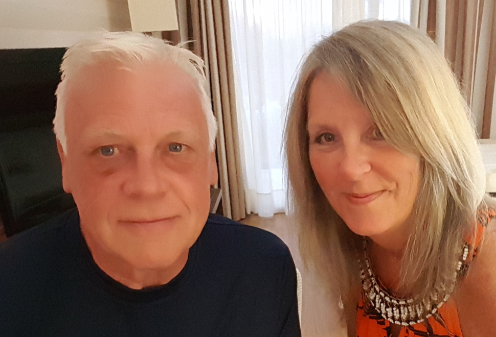 Me and my wonderful husband. I would never have got through this without him being by my side. He is my rock and I love him to the moon and back. ðŸ’˜ðŸ’