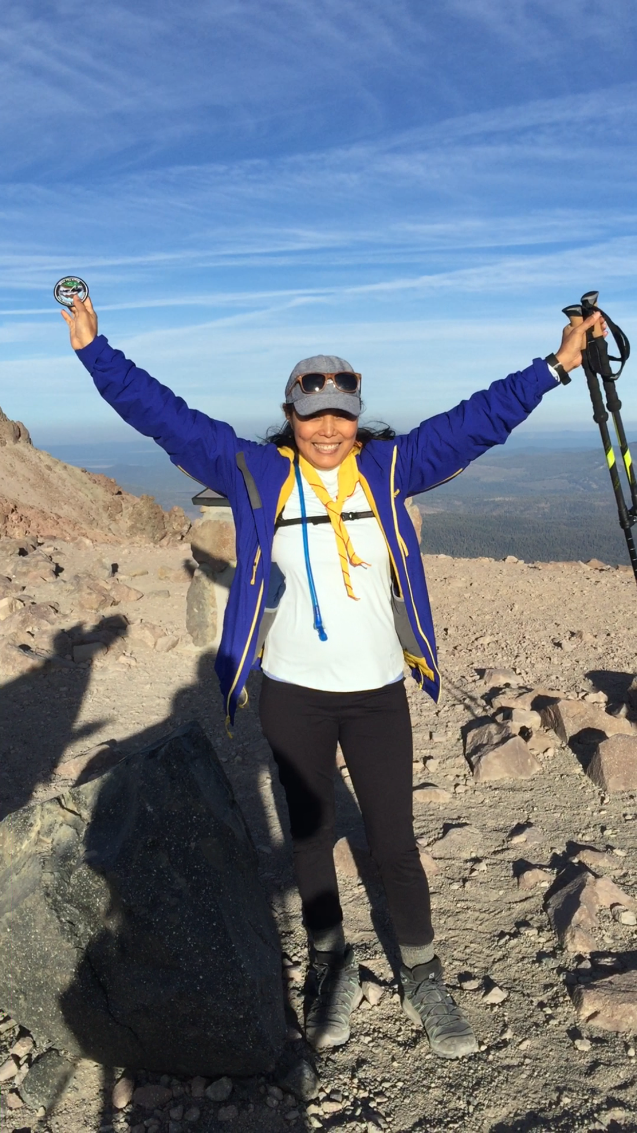 Yay! Made it to Lassen Peak!