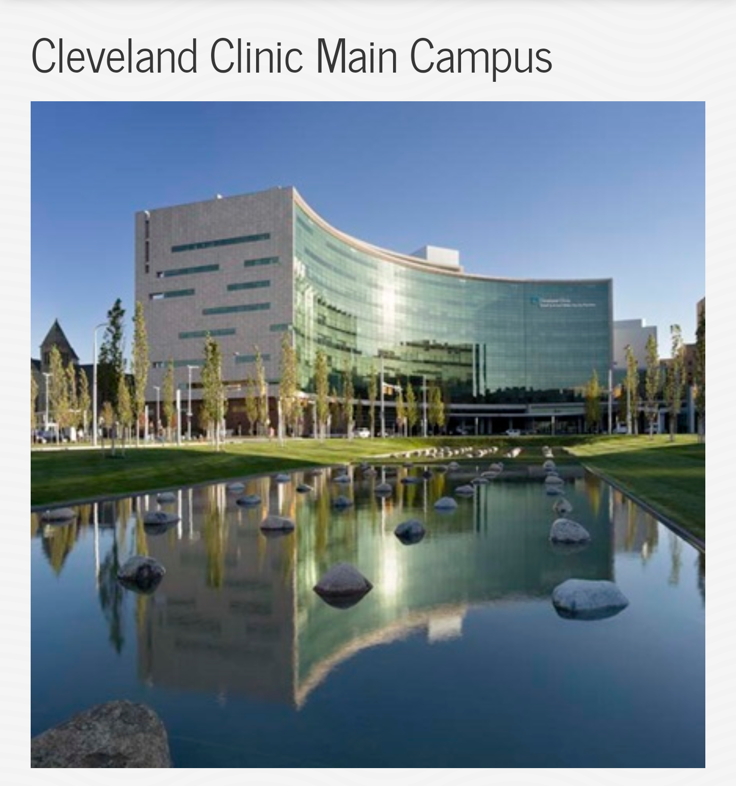 The Cleveland Clinic