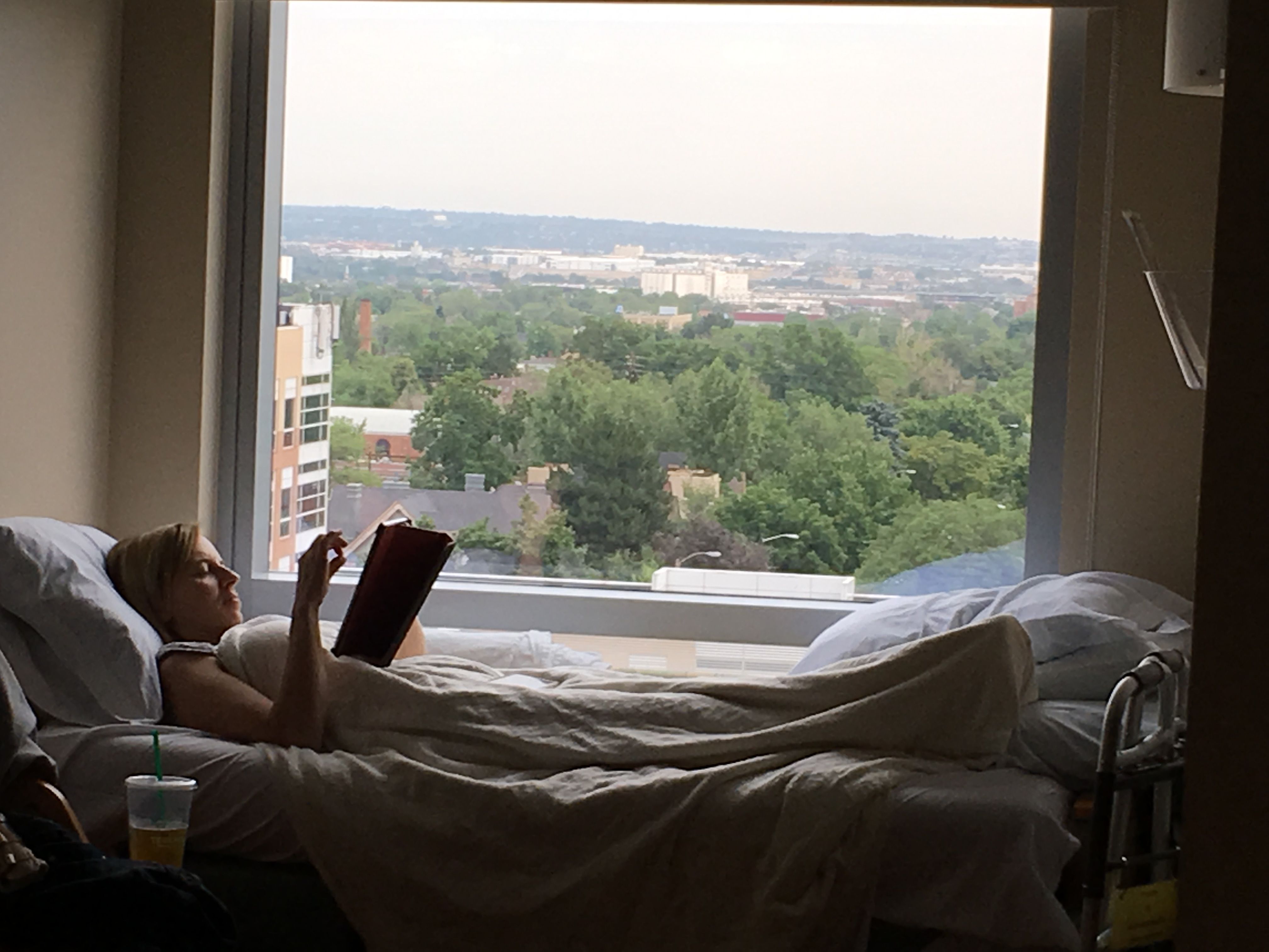 My daughter spent ten days caring for me. I am sure she was bored and tired.