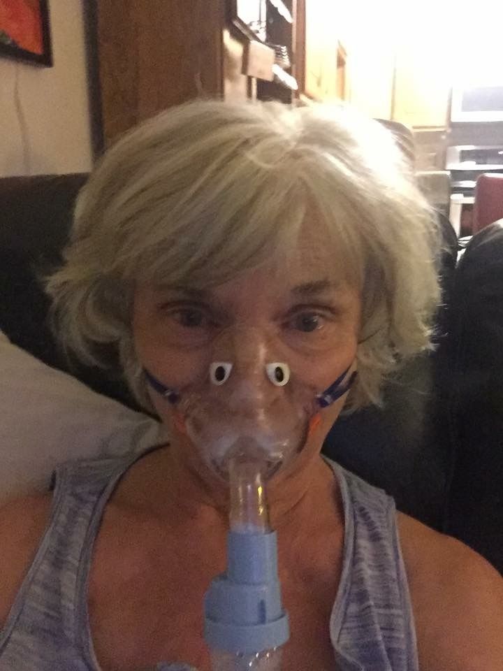 Had to borrow grandkid's nebulizer while waiting for mine. Asthma.